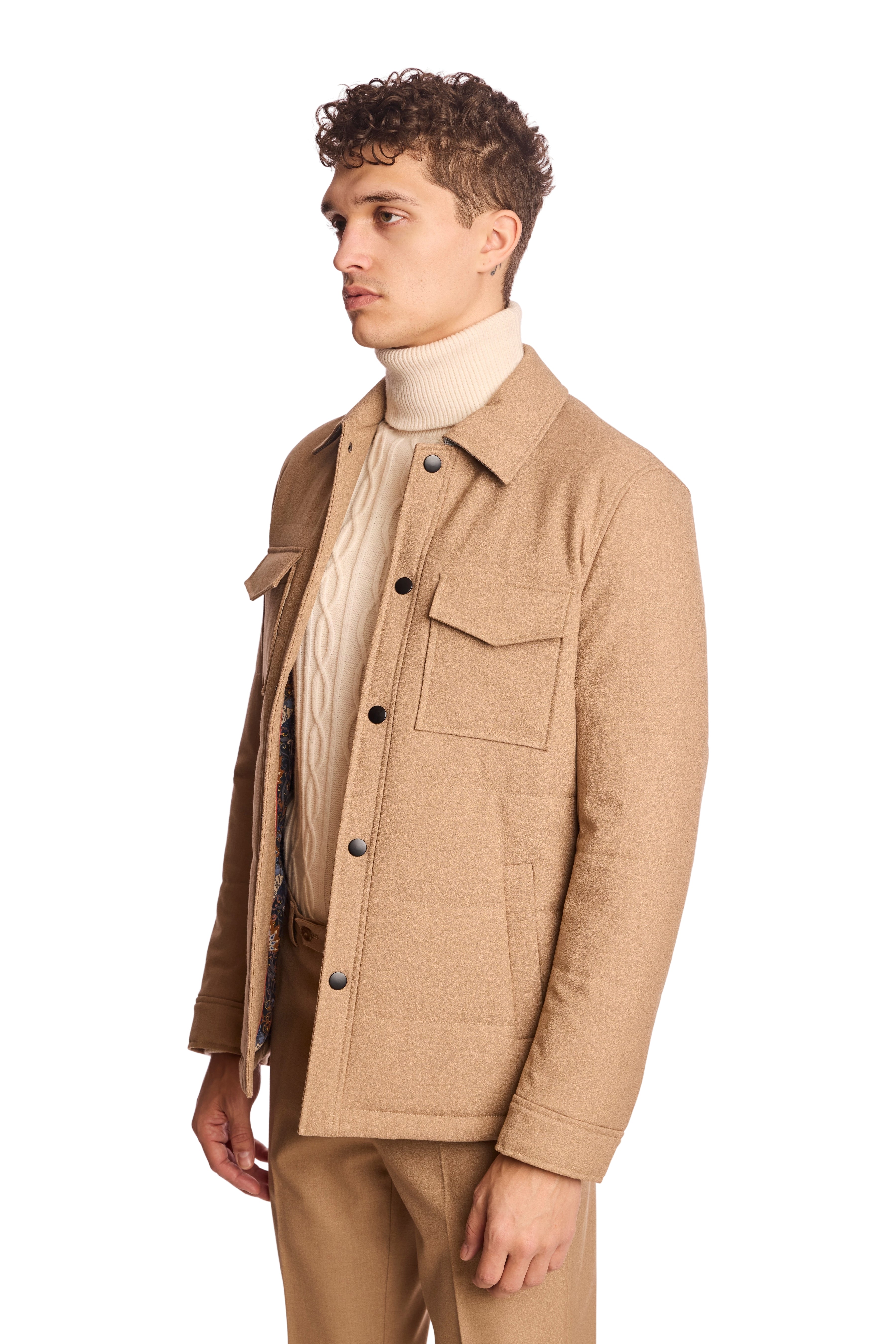Quincy Quilted Jacket - Light Camel