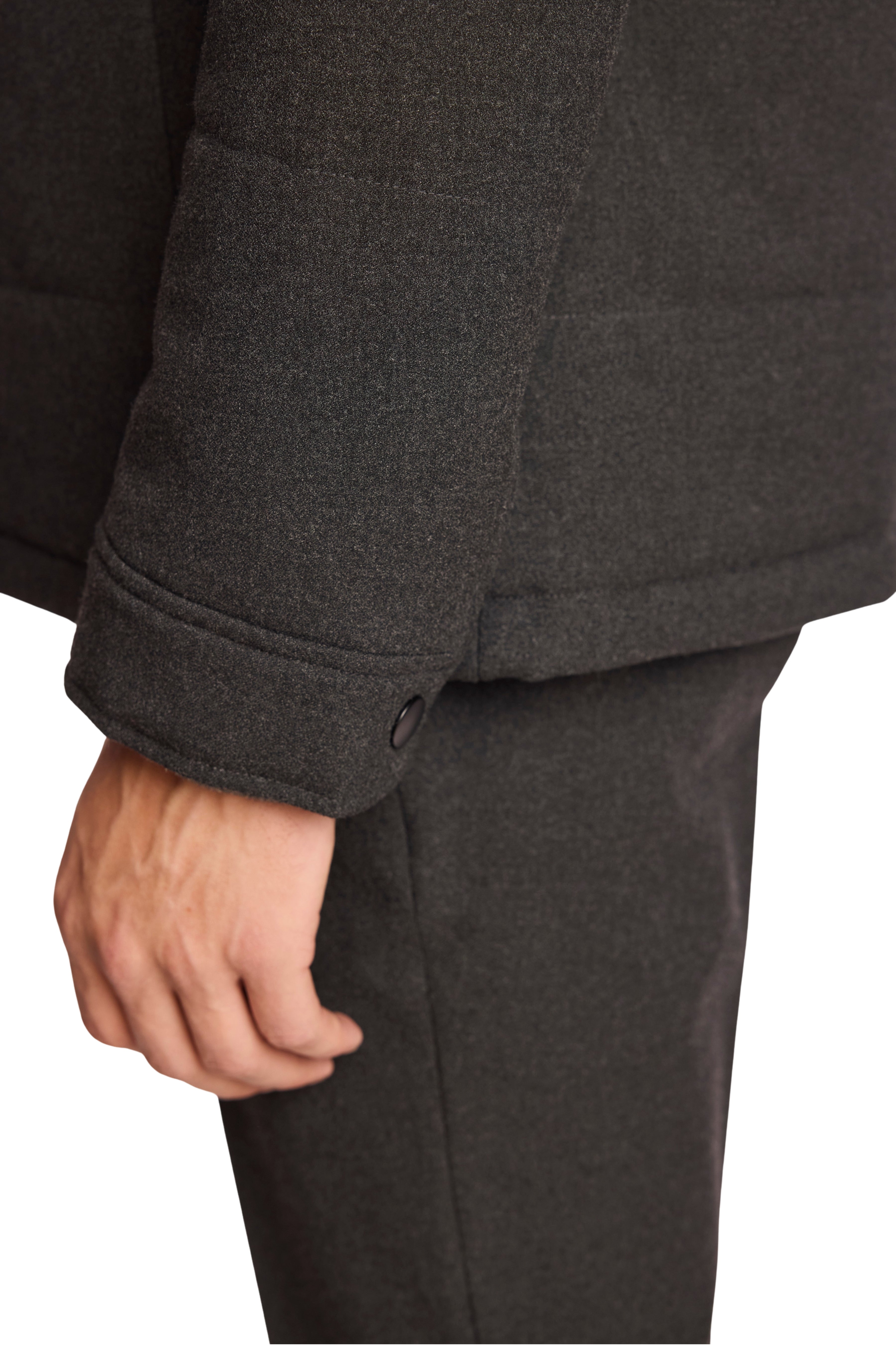 Quincy Quilted Jacket - Charcoal Grey