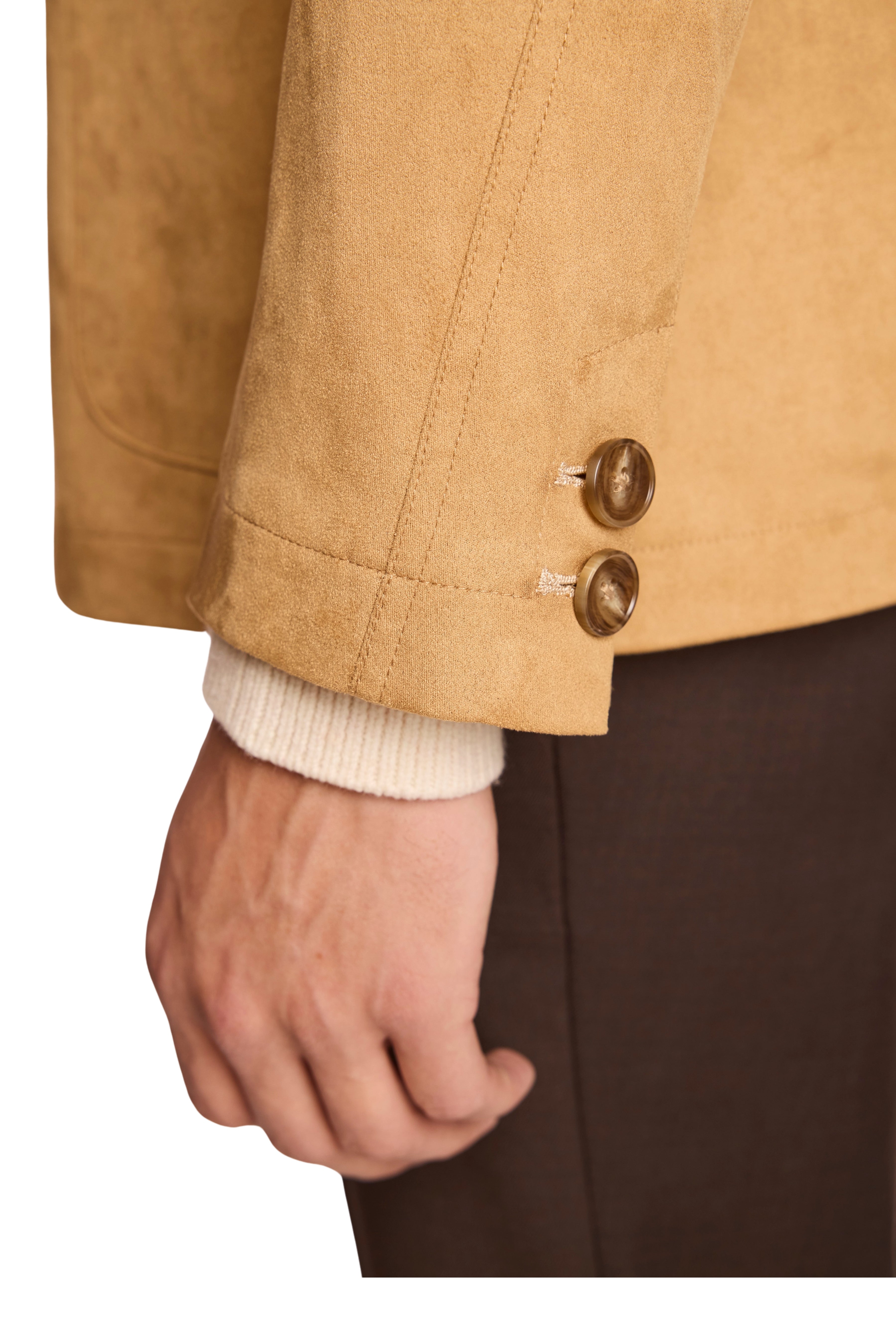 New City Button Up Jacket - Chamois Microsuede