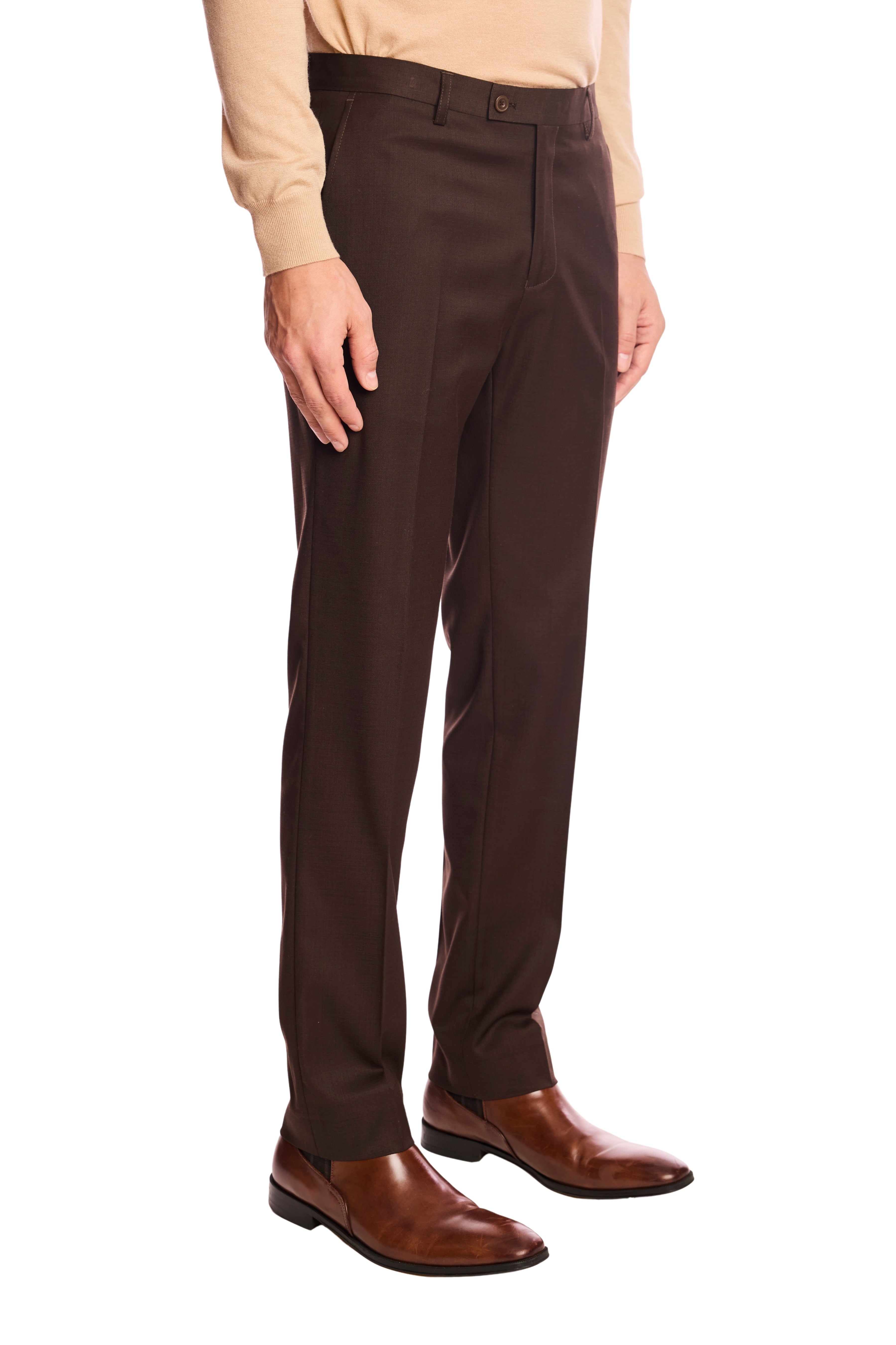 Downing pants - slim - Dark Chocolate