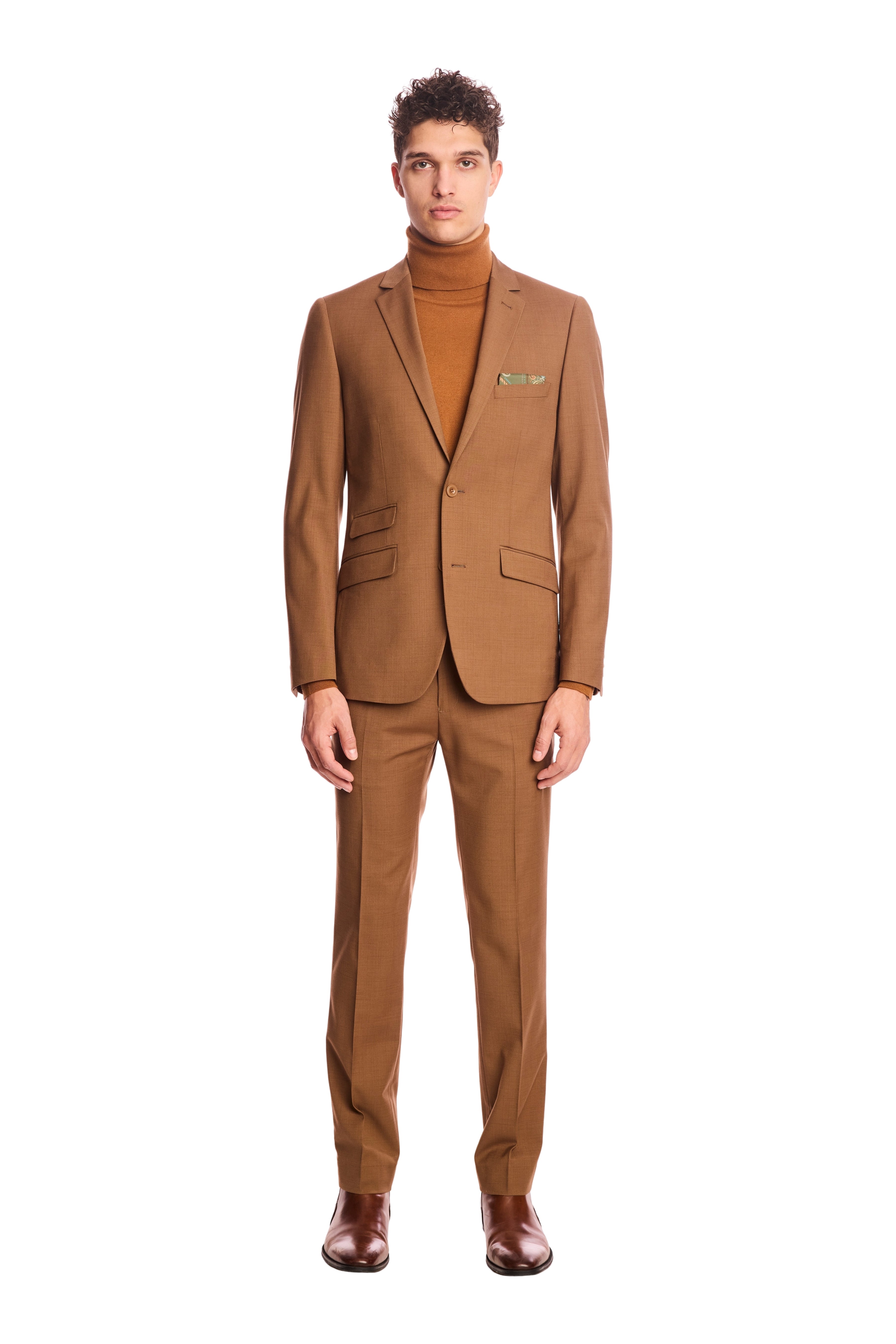 Downing pants - slim - Deep Tan