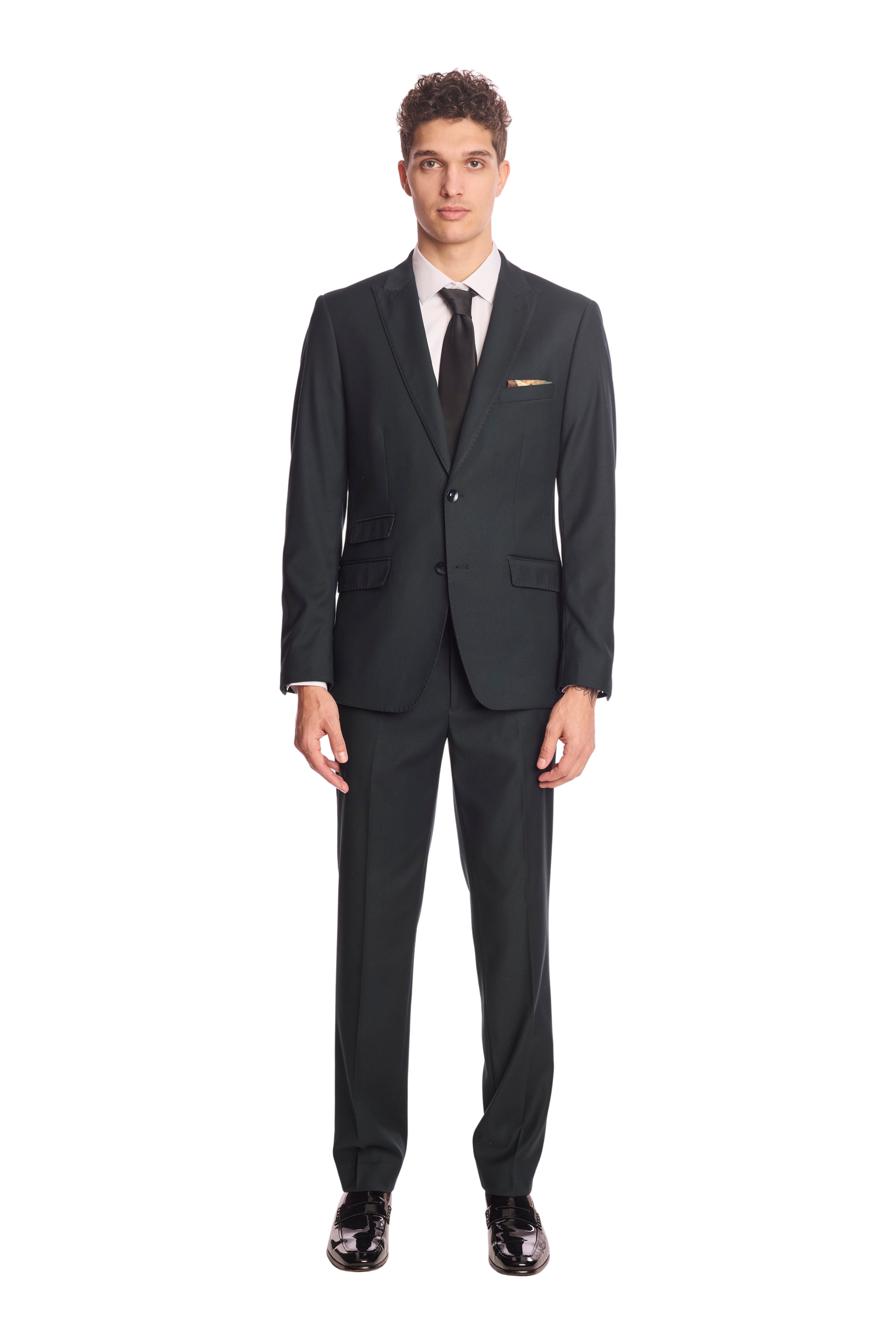 Downing pants - slim - Dark Forest Green