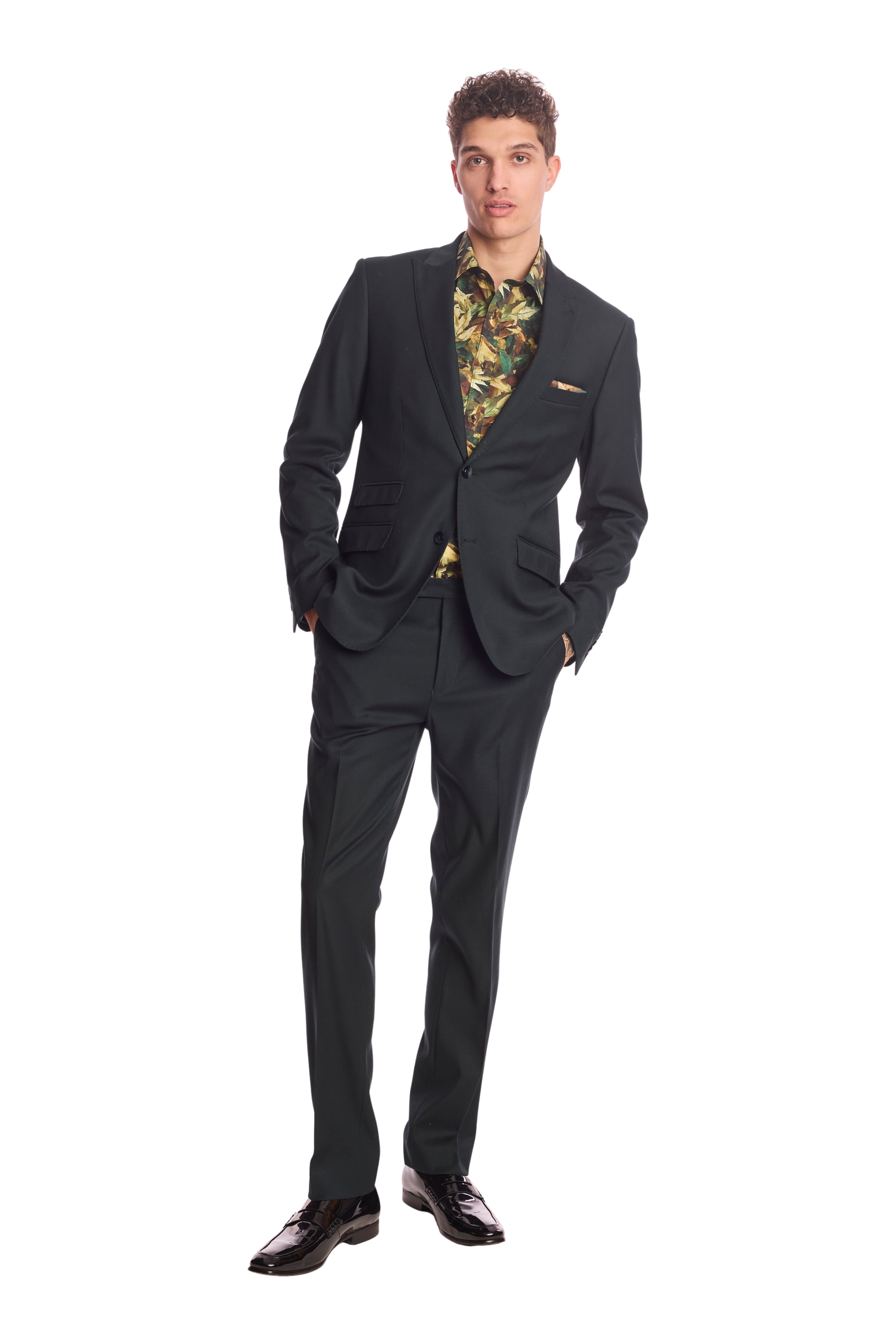 Downing pants - slim - Dark Forest Green