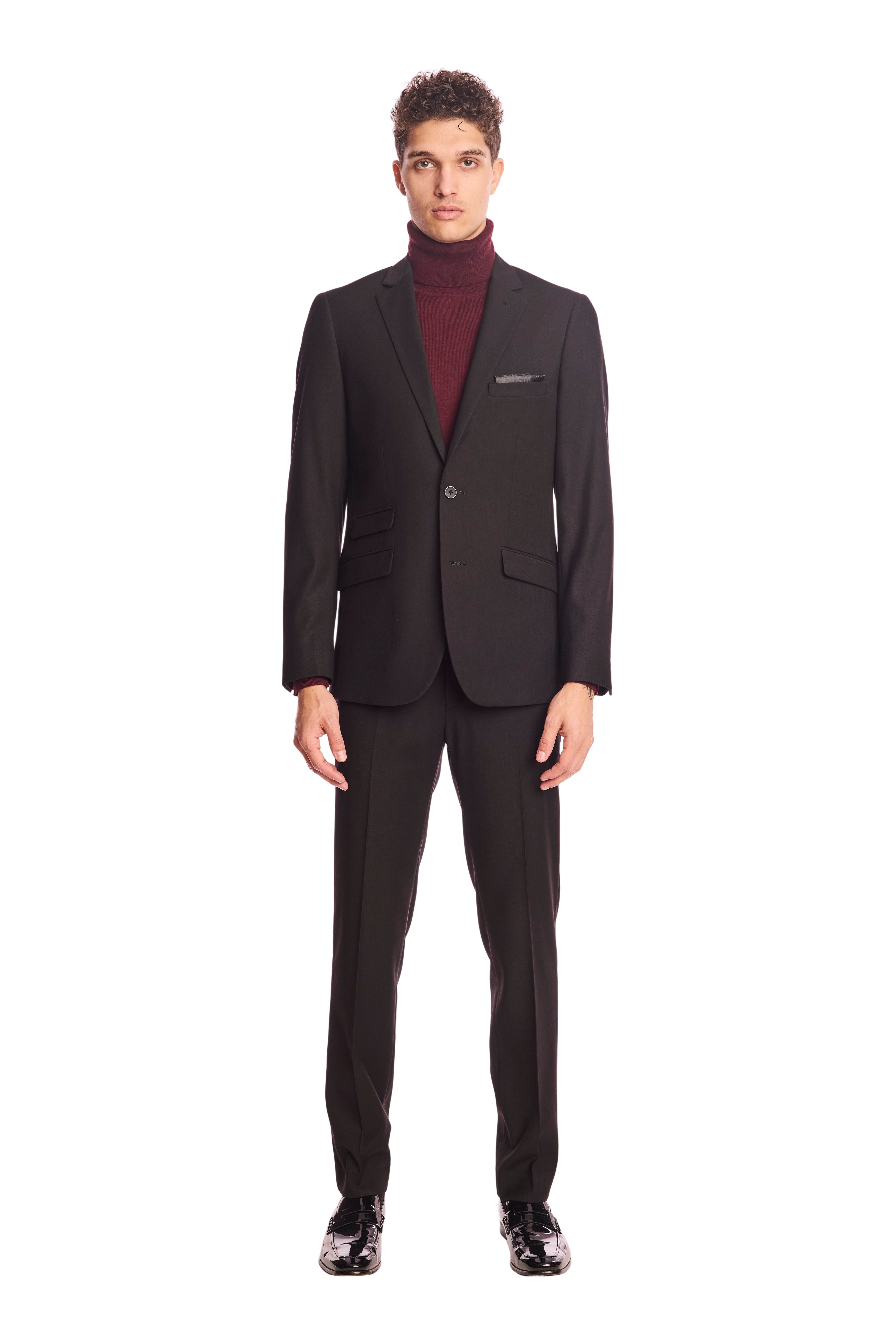 Downing pants - slim - Black Twill