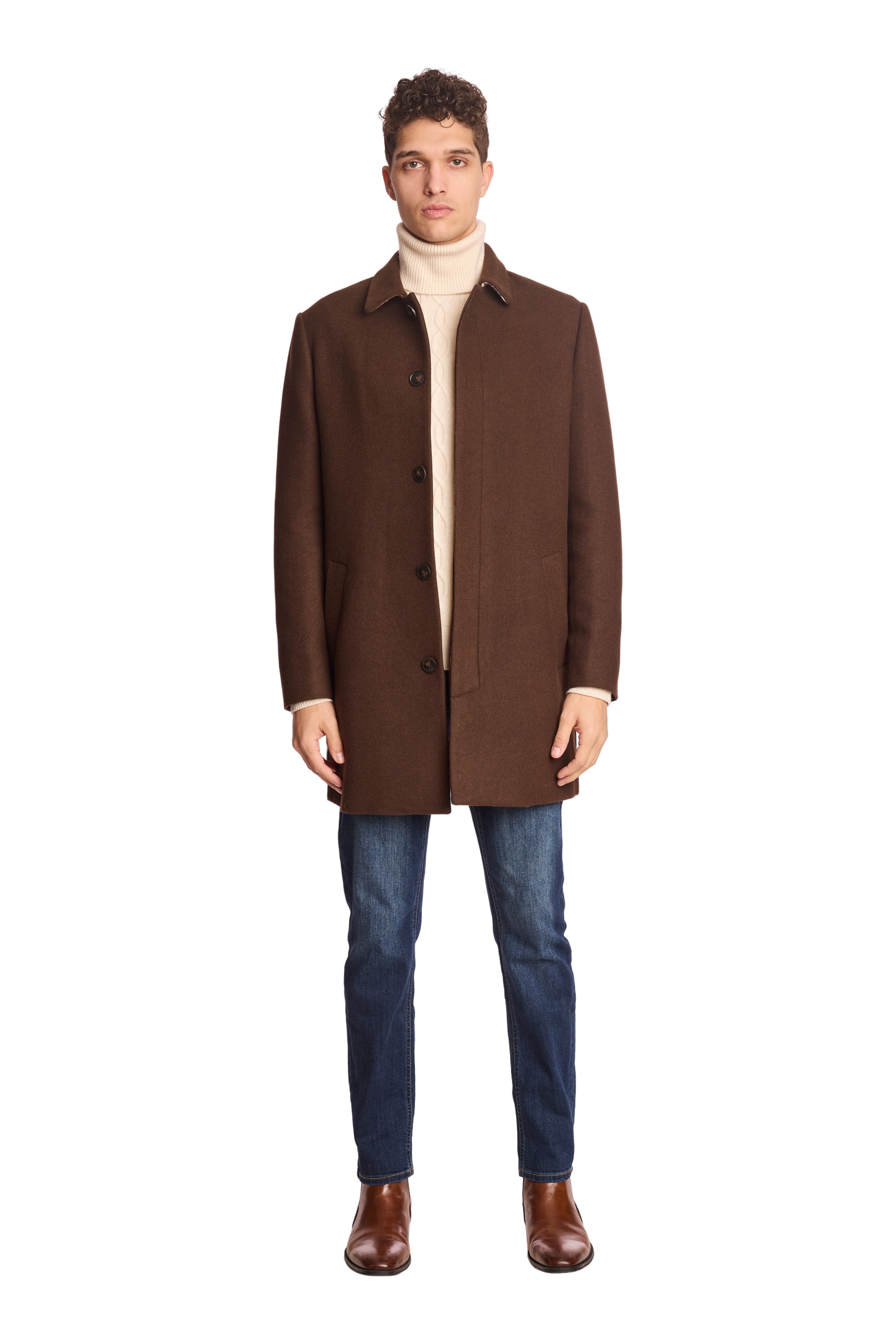 Topper Coat - Chocolate Brown