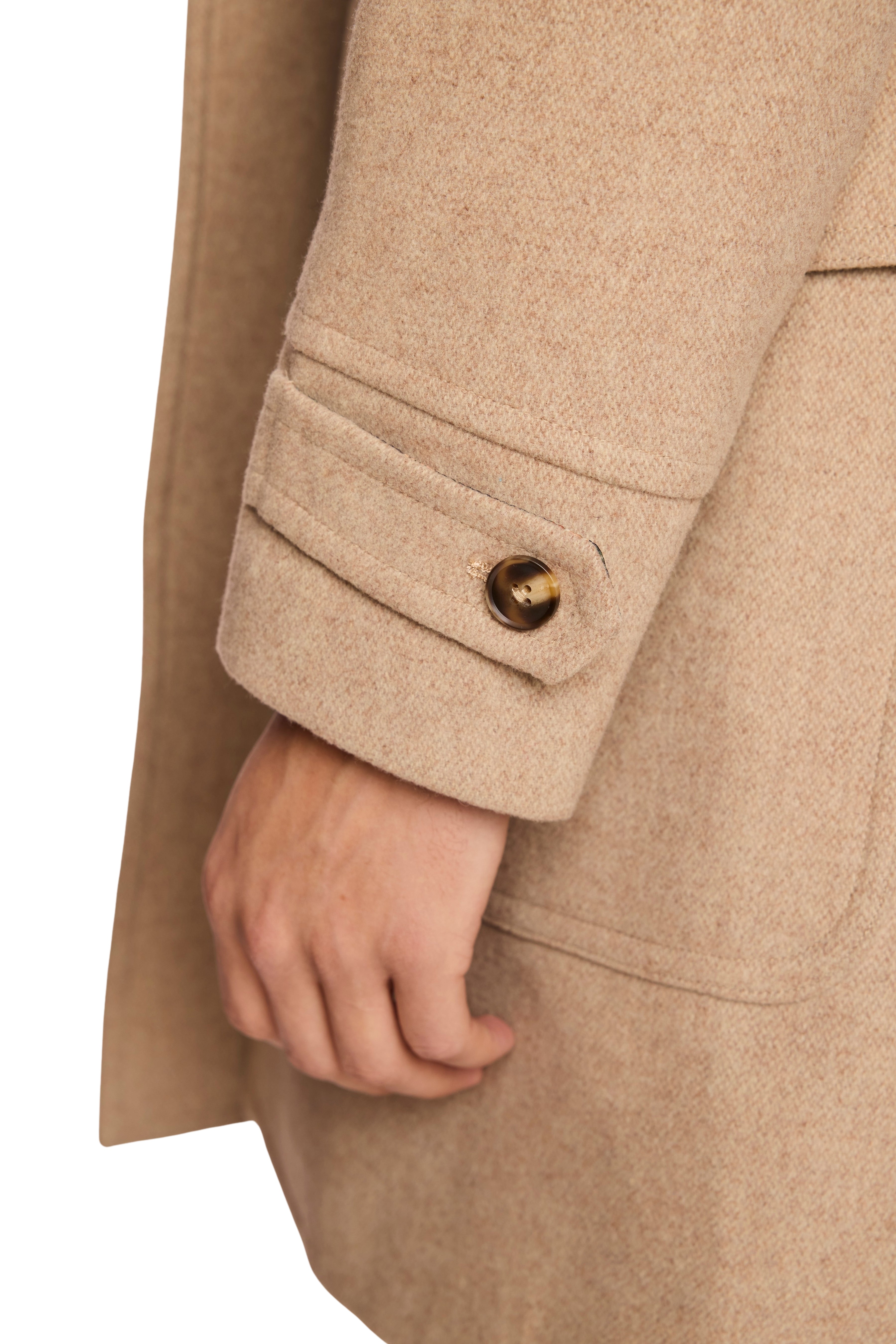 Military DB Overcoat - Light Tan