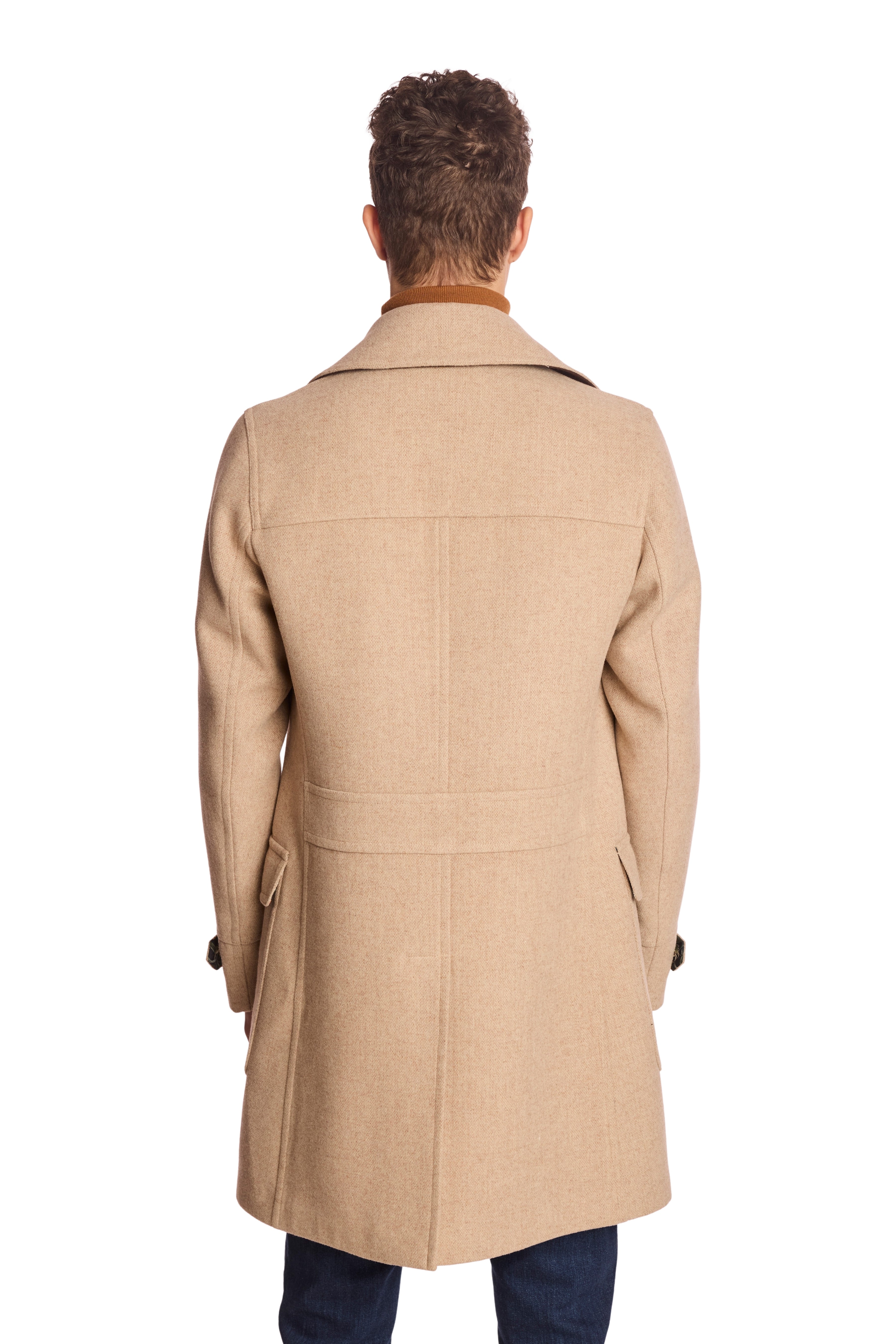 Military DB Overcoat - Light Tan