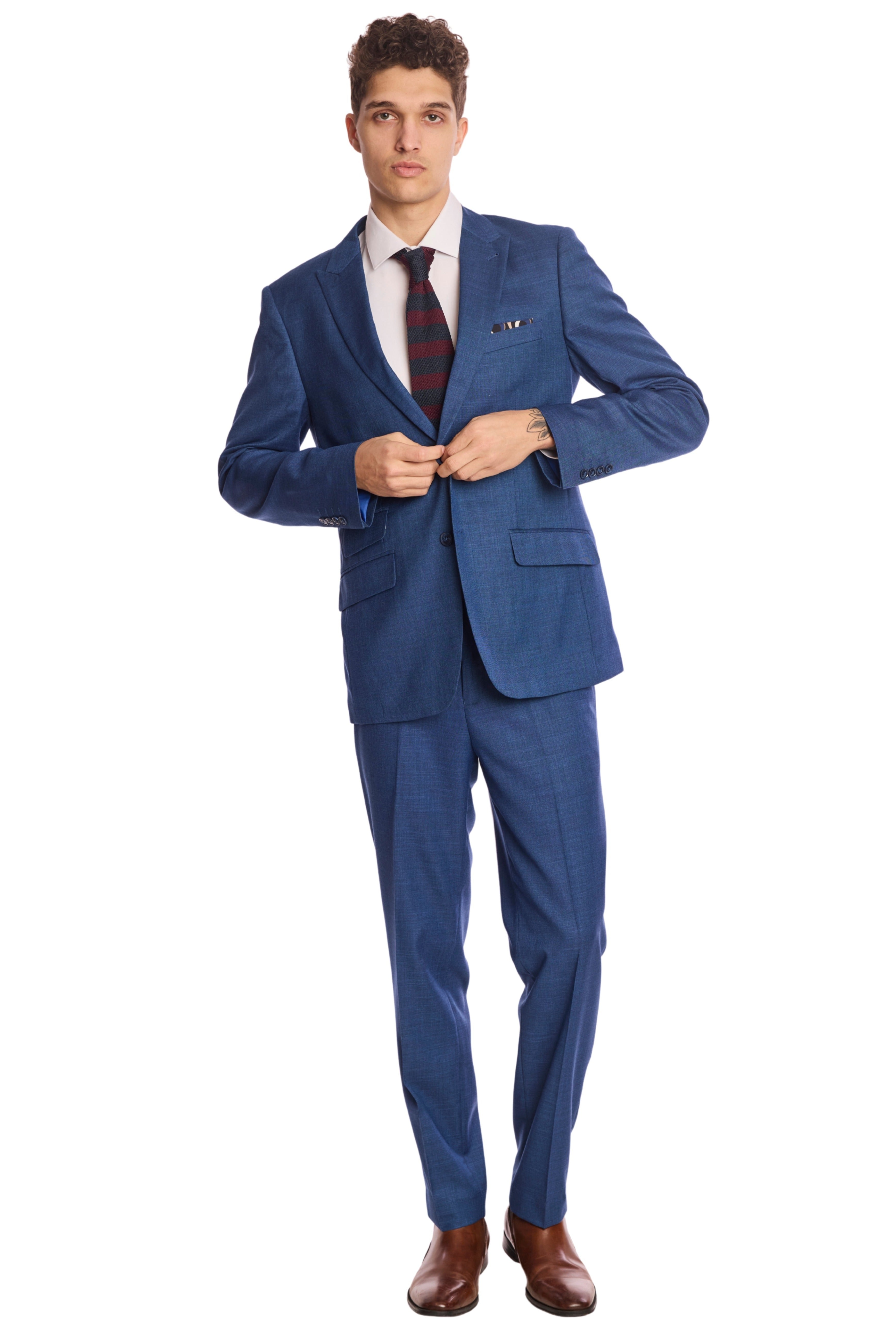 Modern Fit - Downing Pants - Deep Blue Shark