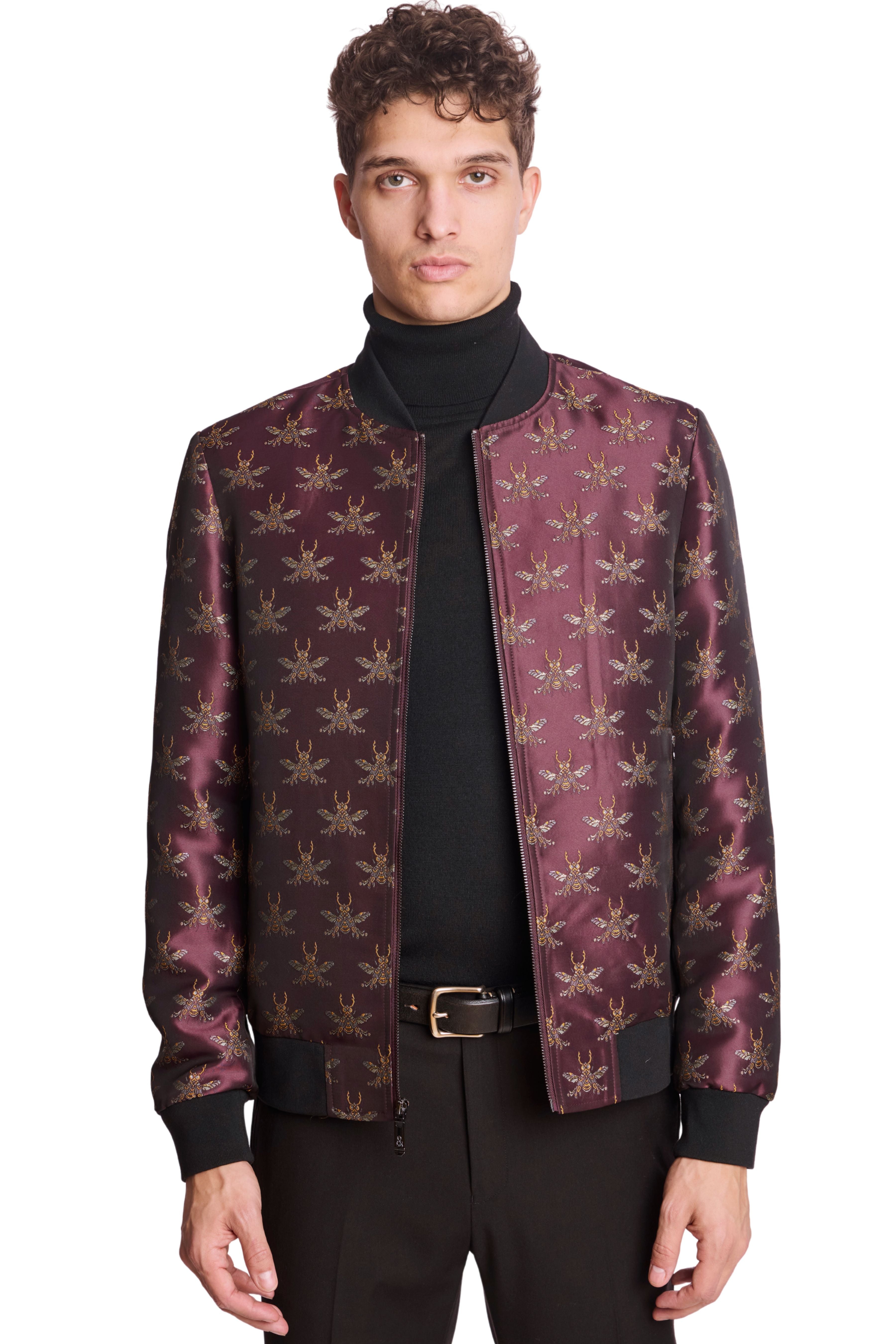 Hyde Bomber Jacket - Cherry Lacquer Bee