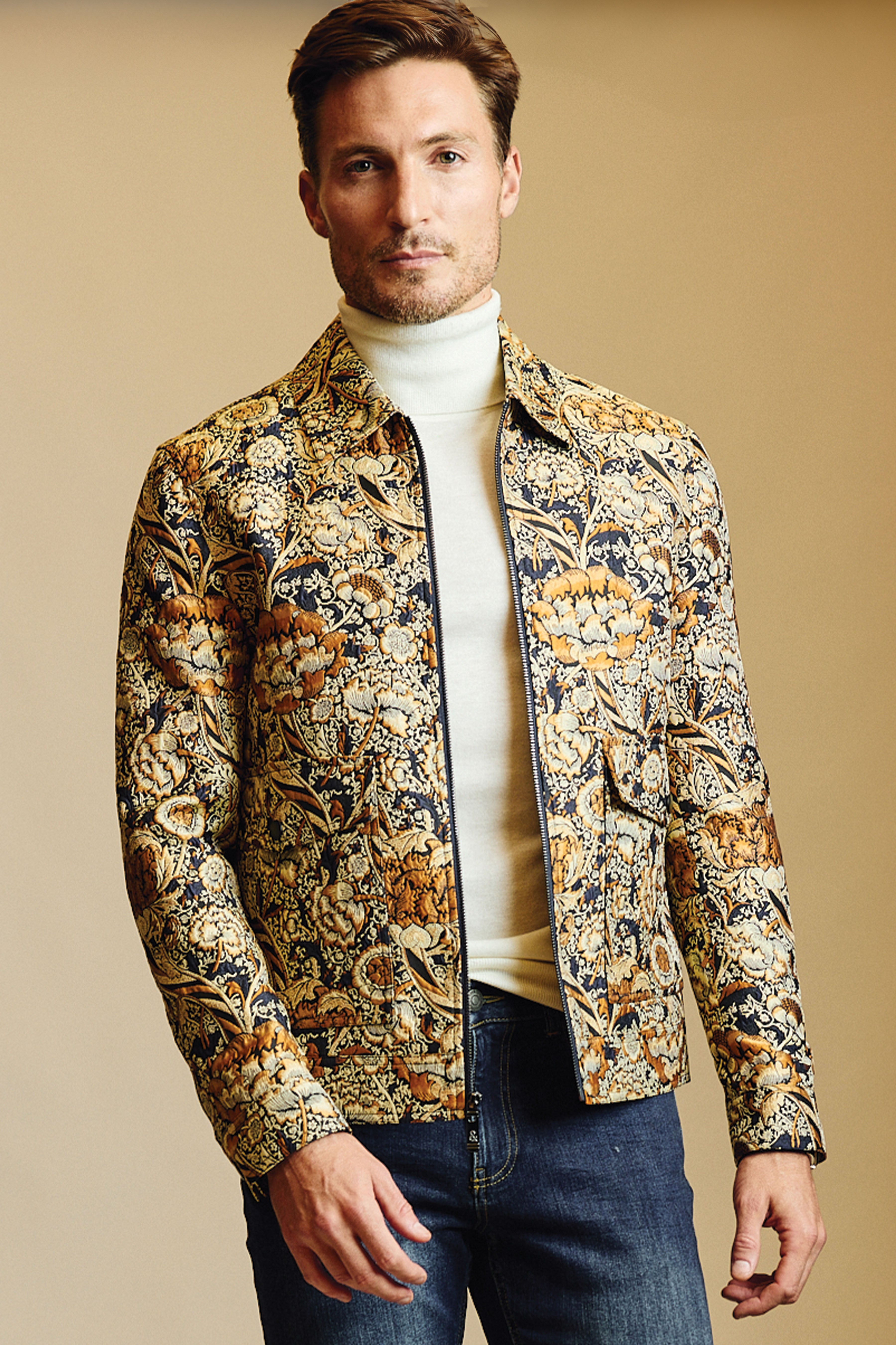 Milo Bomber Jacket - Golden Navy Multi