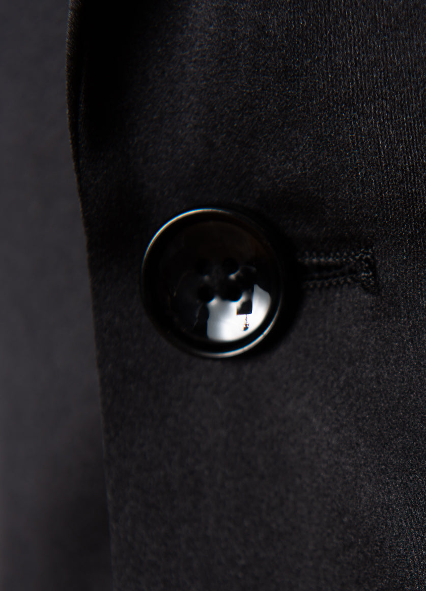 Baxter Peak Tuxedo Jacket - Skinny - Black Satin