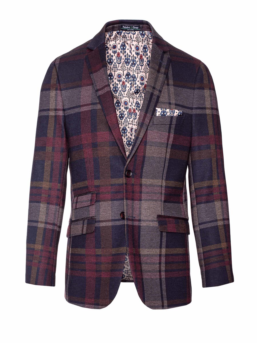 Kingsland Notch Jacket - Skinny - Winterberry Plaid