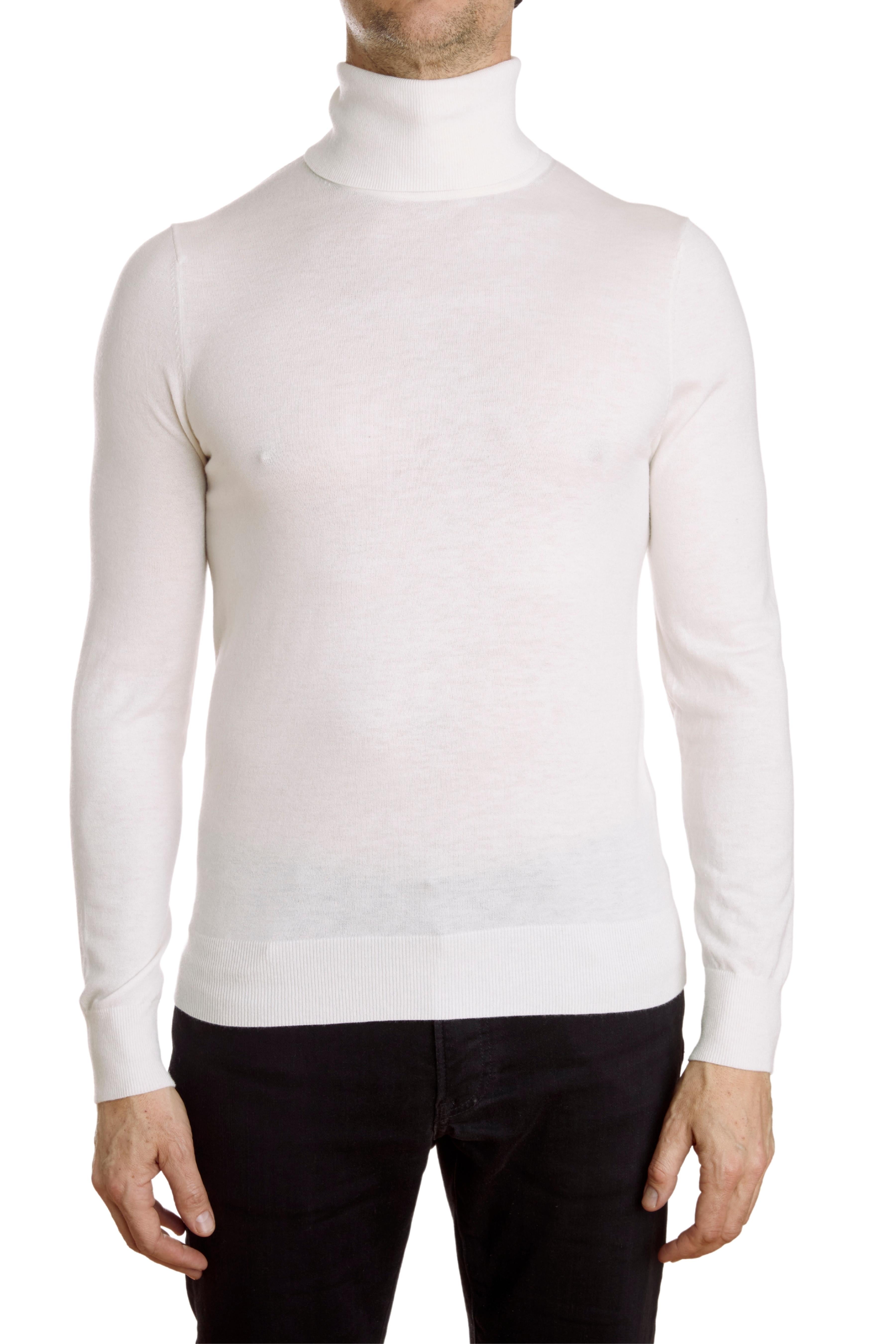 Fine Gauge Turtleneck - Ivory