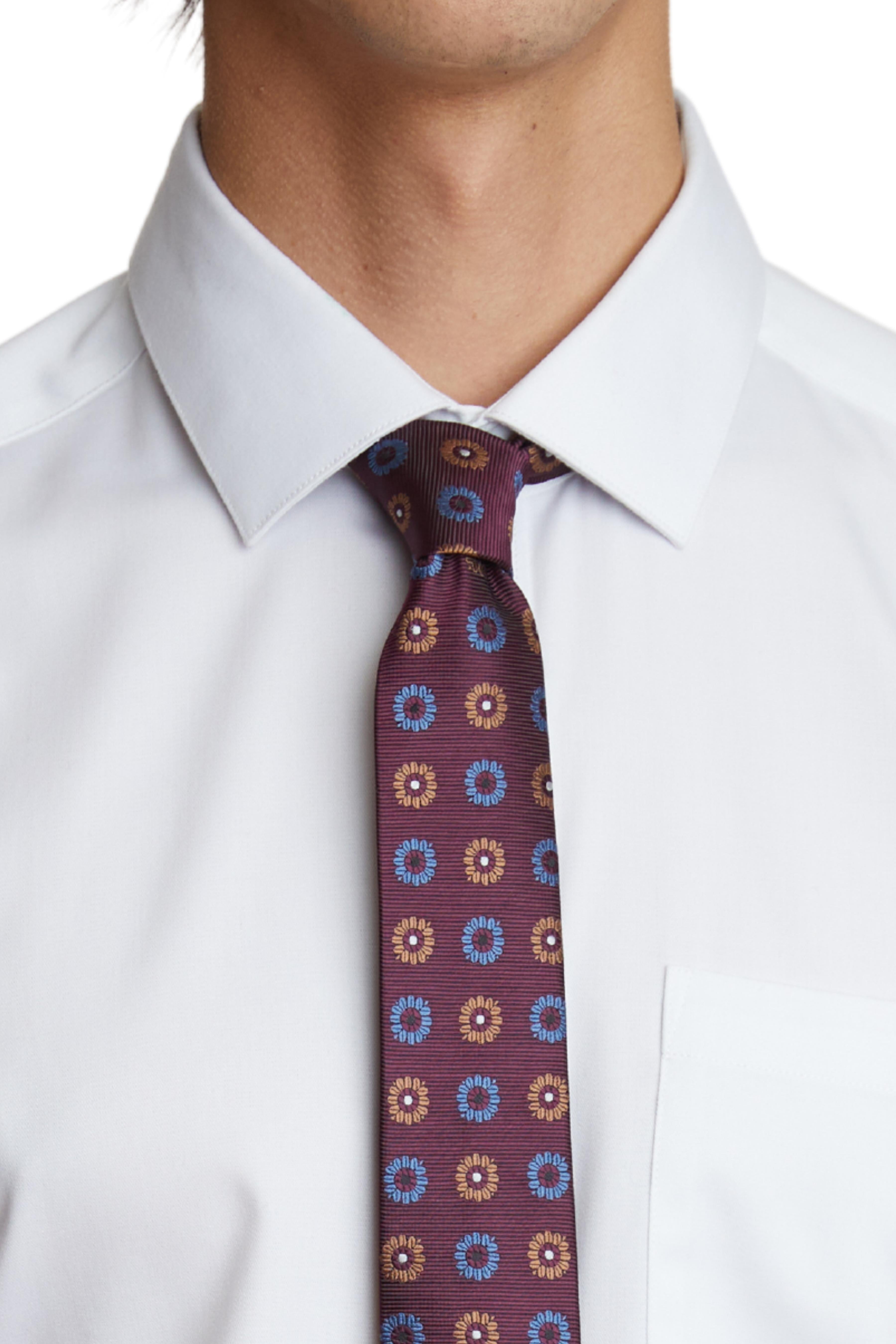Stanley Jacquard Tie - Plum Retro