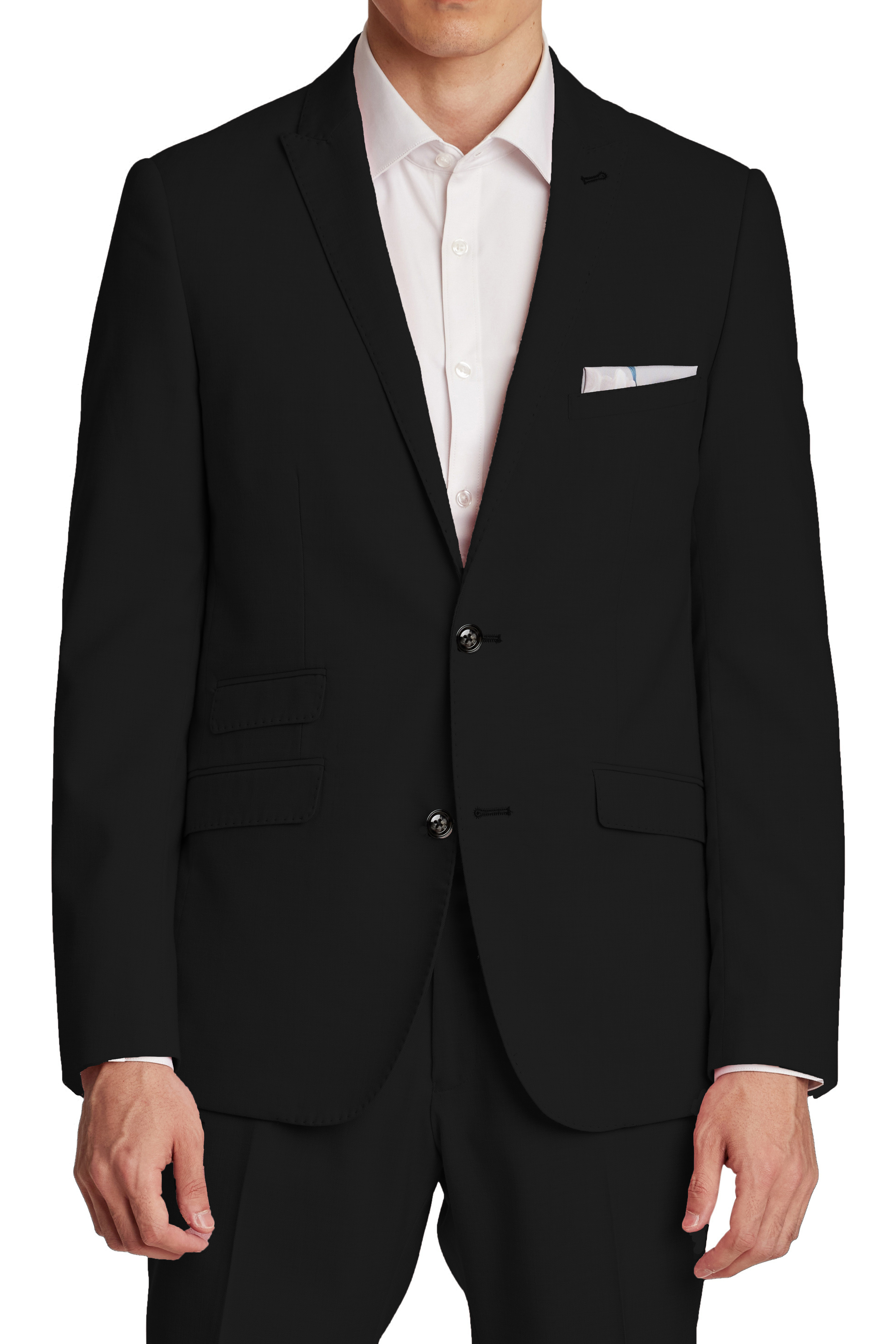 Dover Notch Jacket - slim - Simply Black