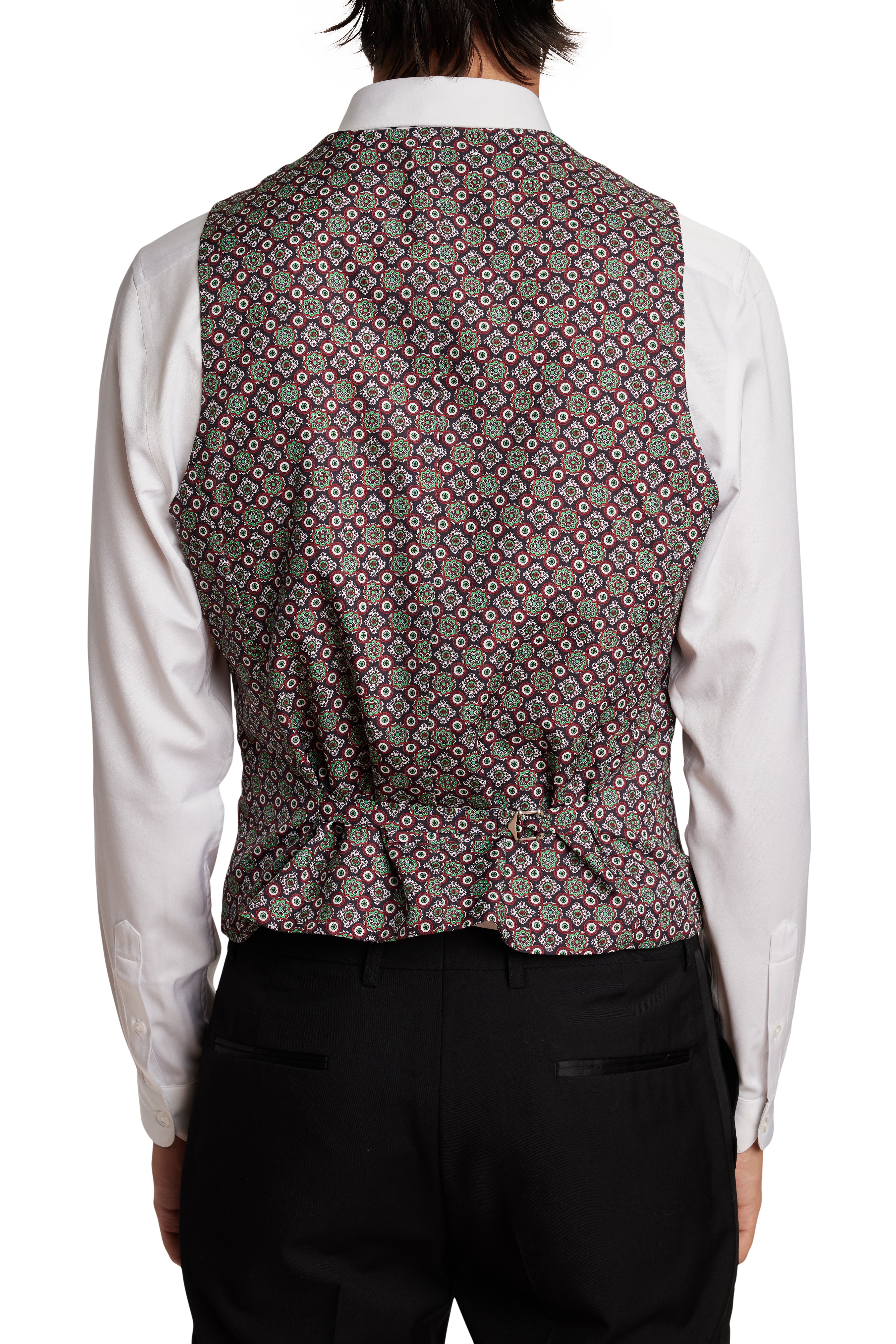 Chatsworth Tux Vest - slim - Scarlet Satin