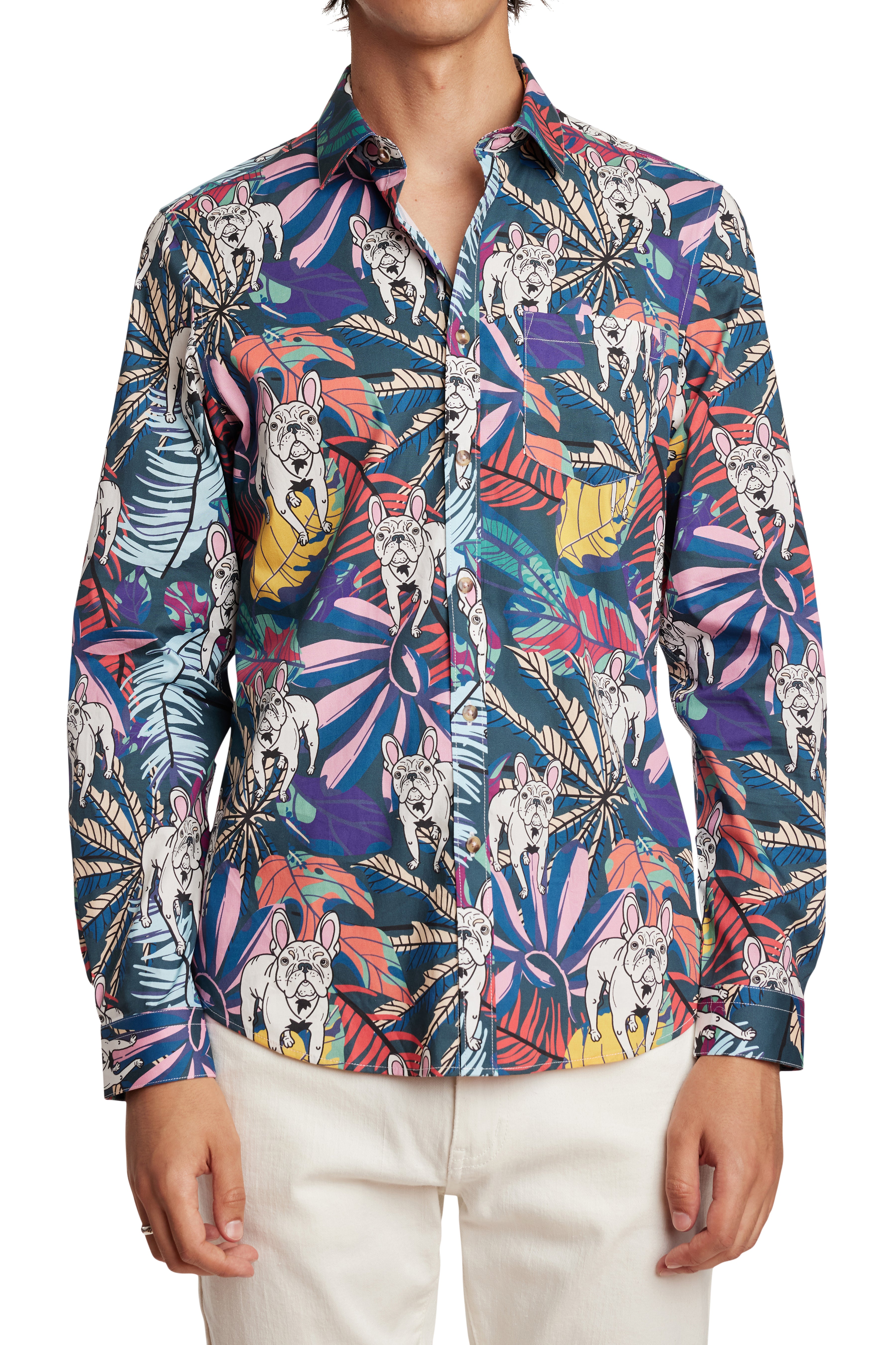 Samuel Spread Collar Shirt - Bulldog