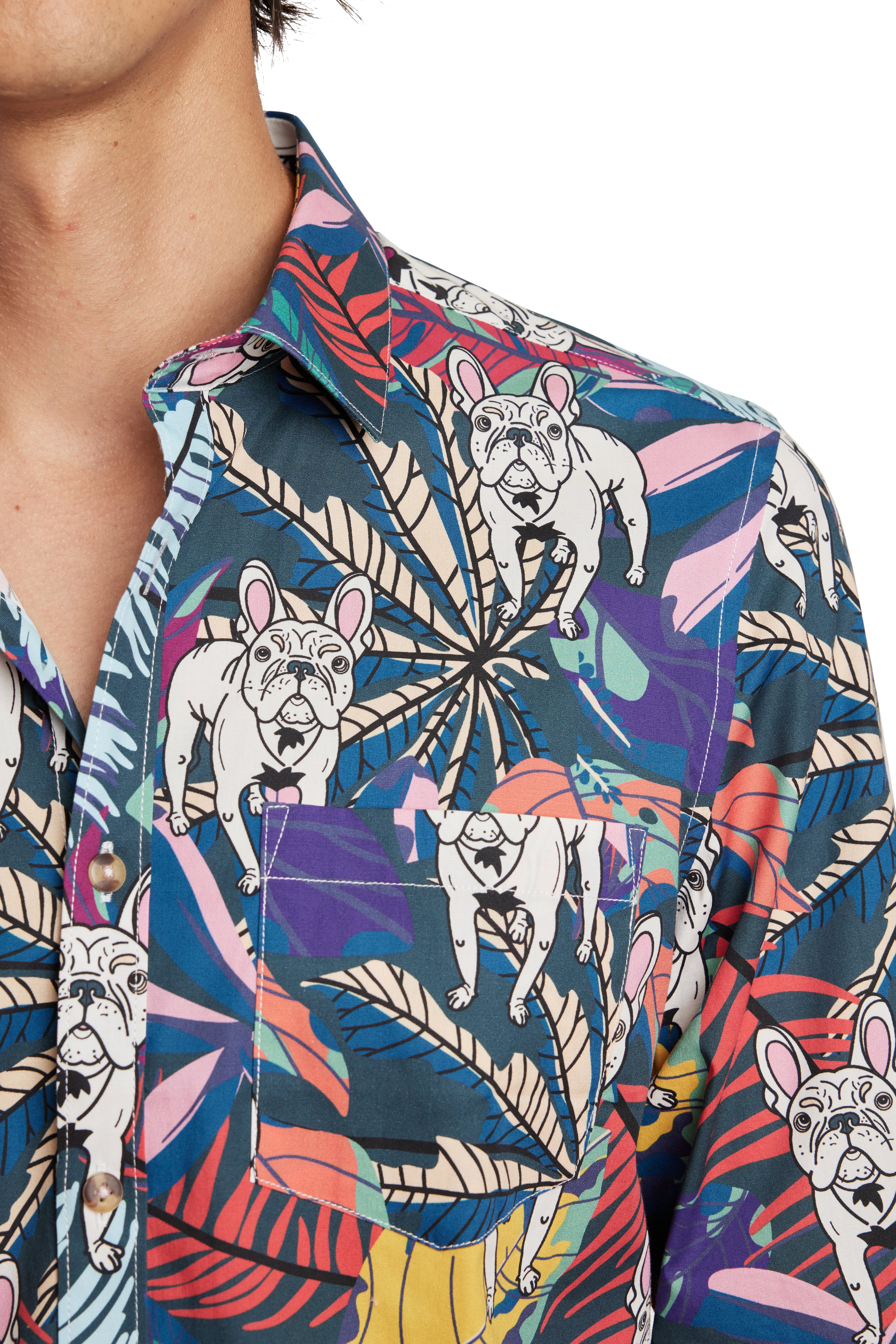 Samuel Spread Collar Shirt - Bulldog