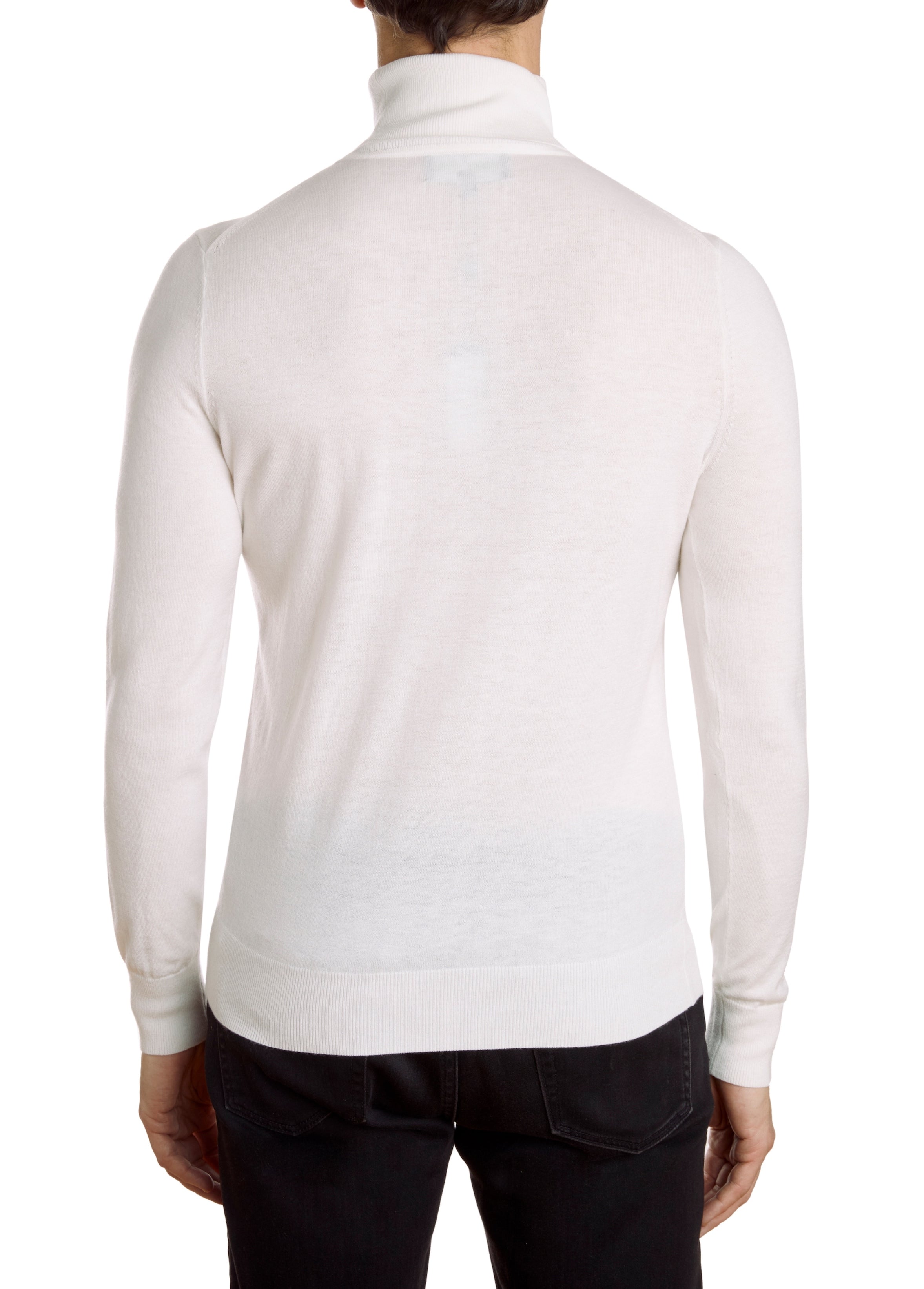 Fine Gauge Turtleneck - Ivory
