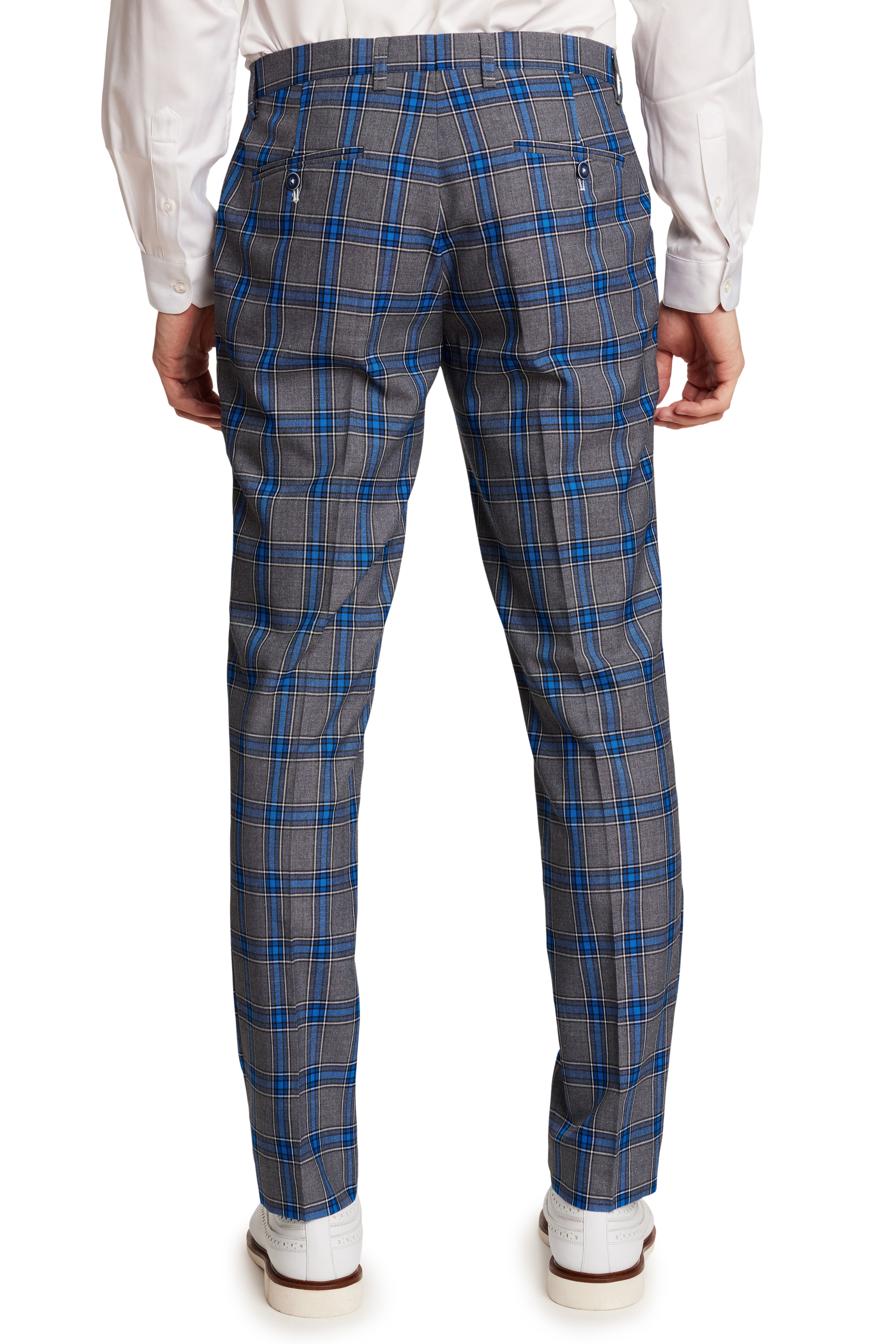 Downing Pants - slim - Grey Royal Check
