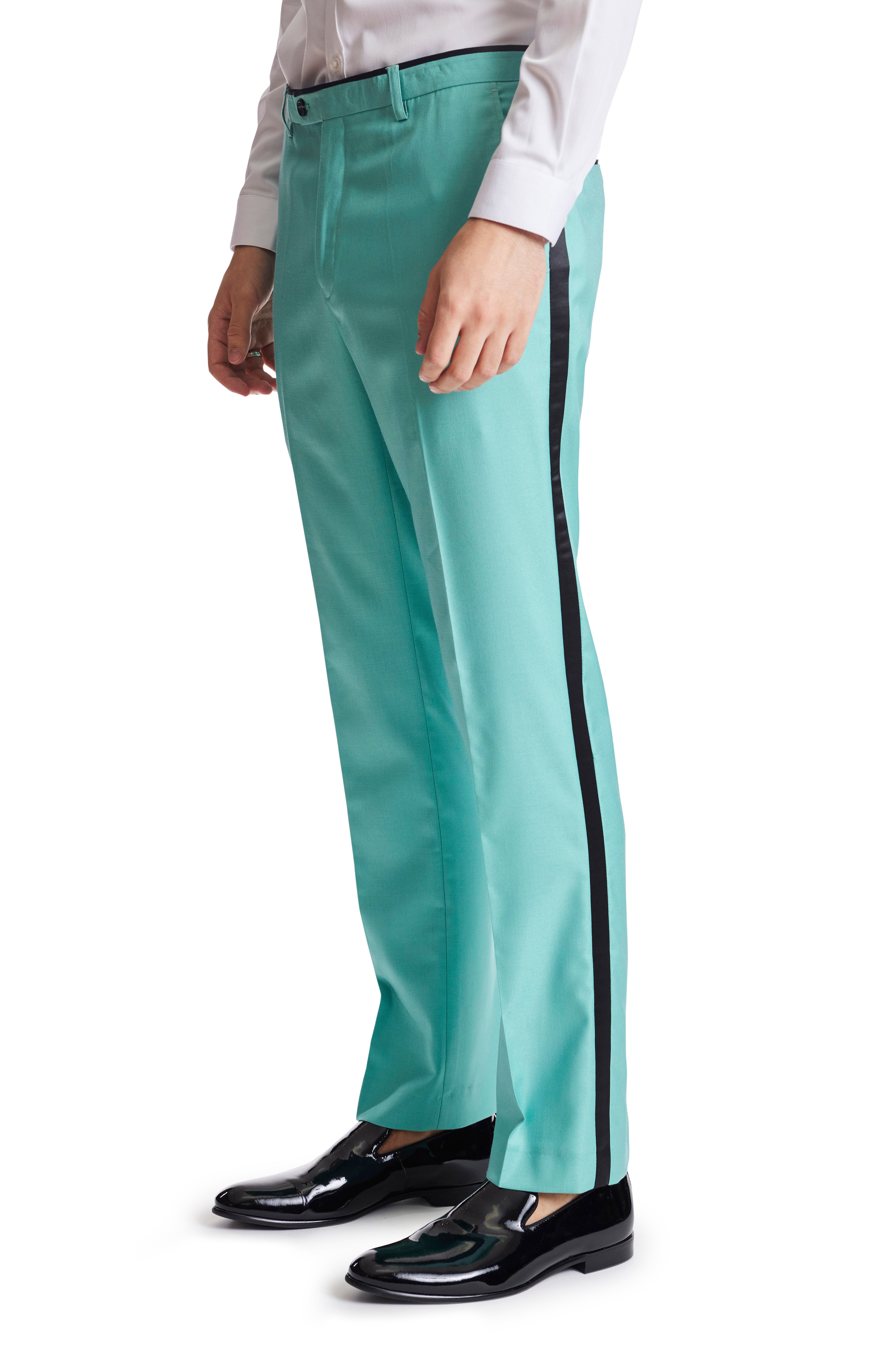 Sloane Tux Pants - slim - Minted Green