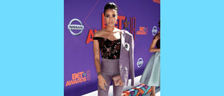  Annie Ilonzeh stands out at the 2018 BET Awards in Paisley & Gray