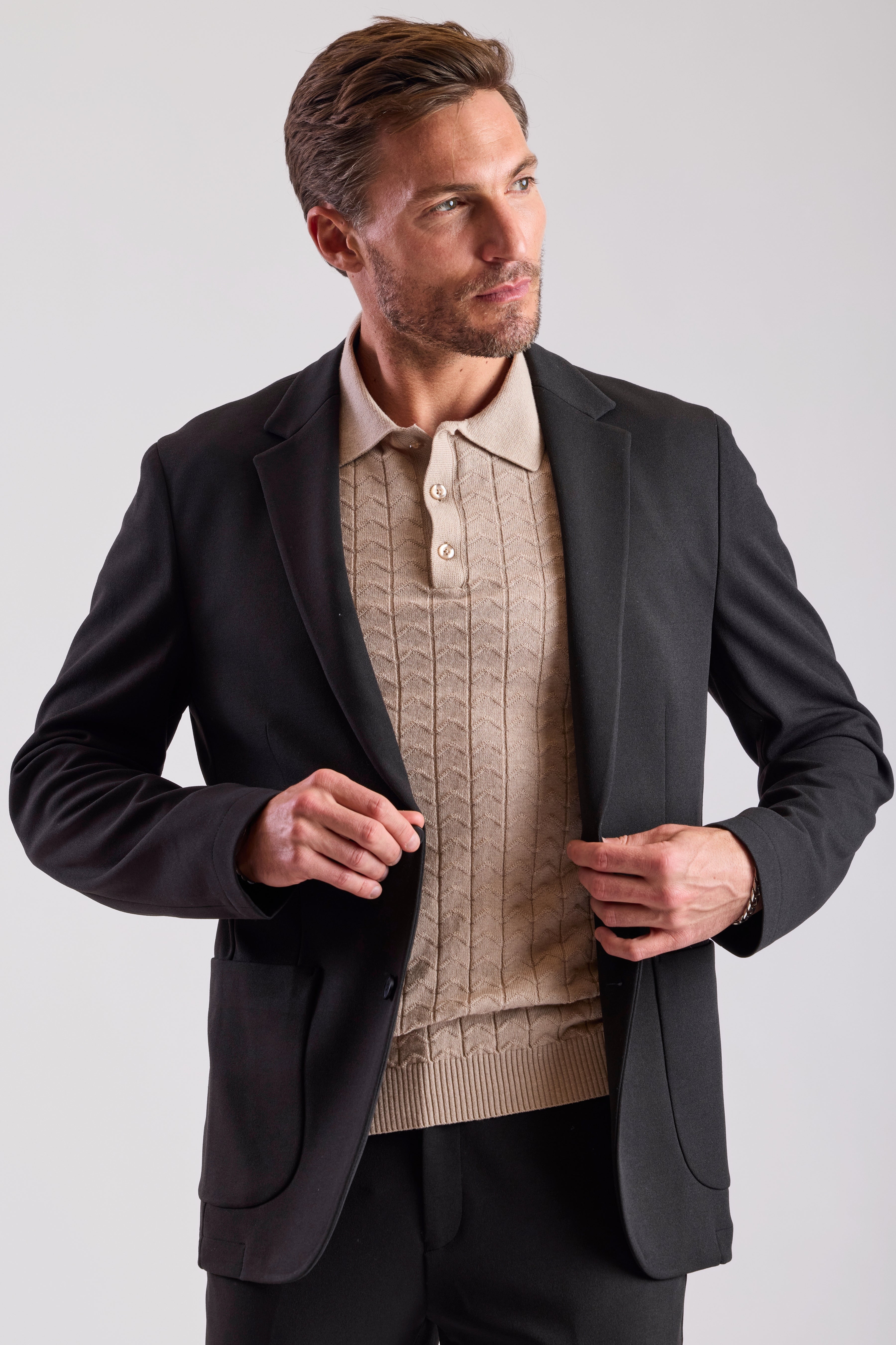 Travel Blazer - slim - Black Night