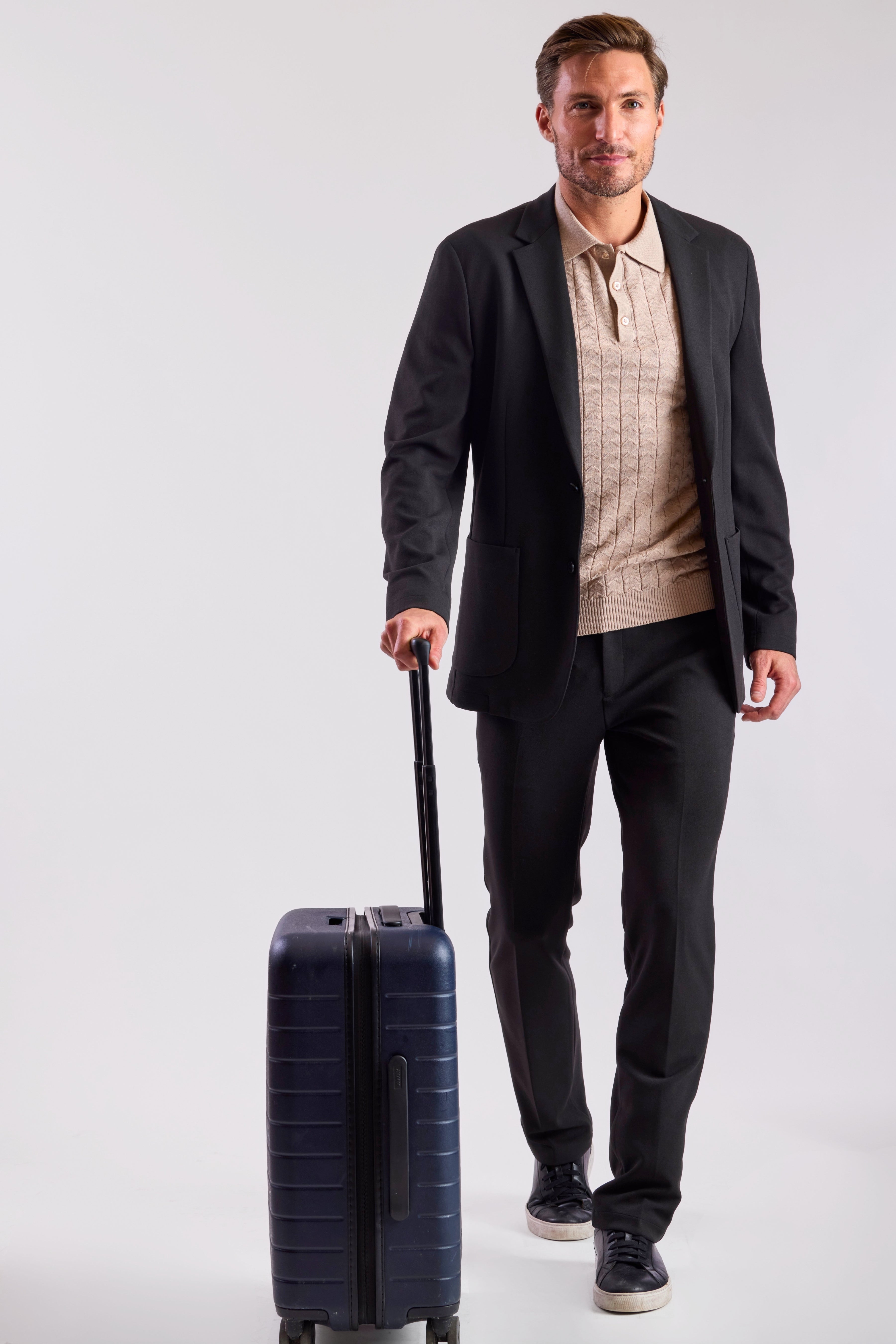Travel Blazer - slim - Black Night