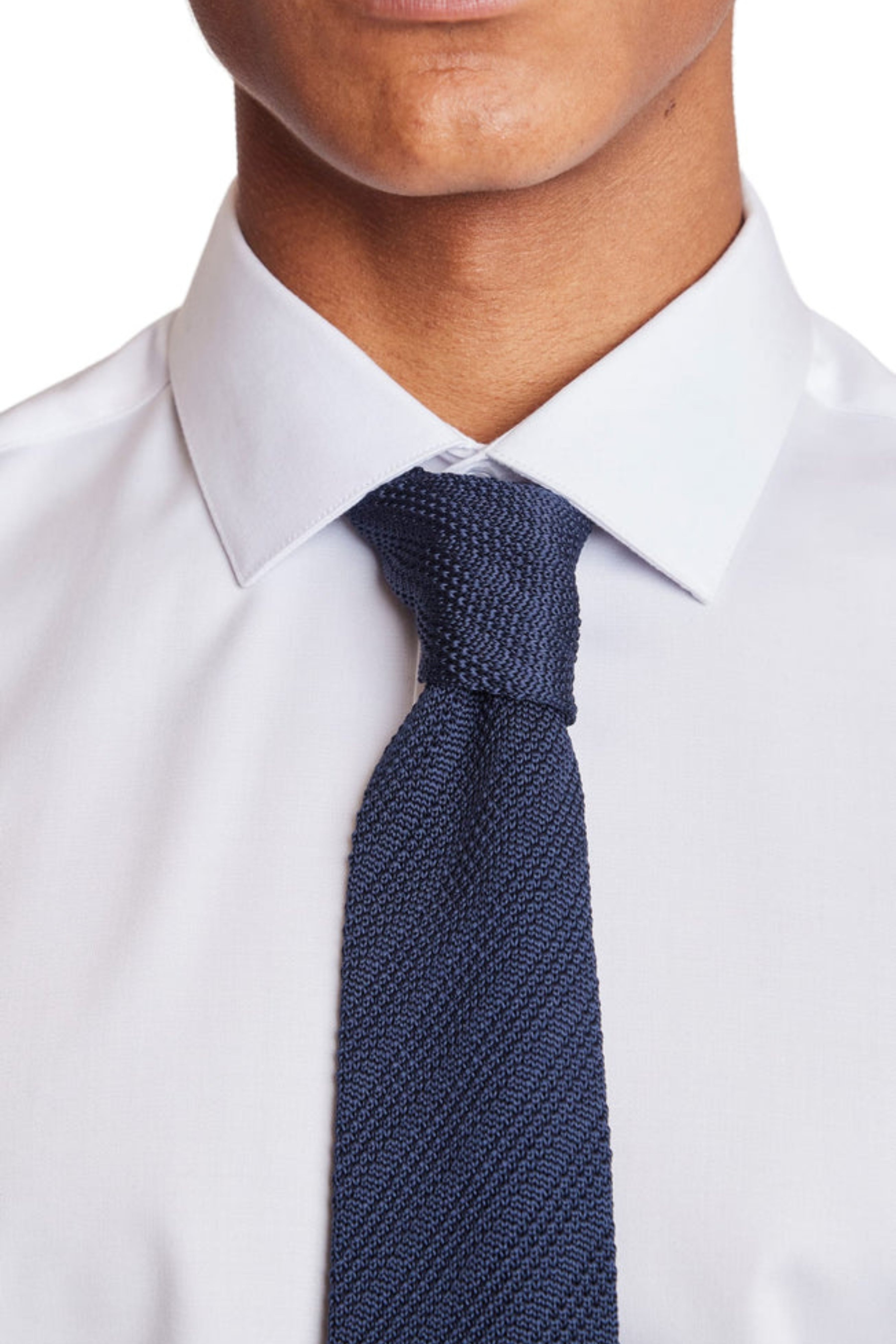 Stanley Knit Tie - Navy
