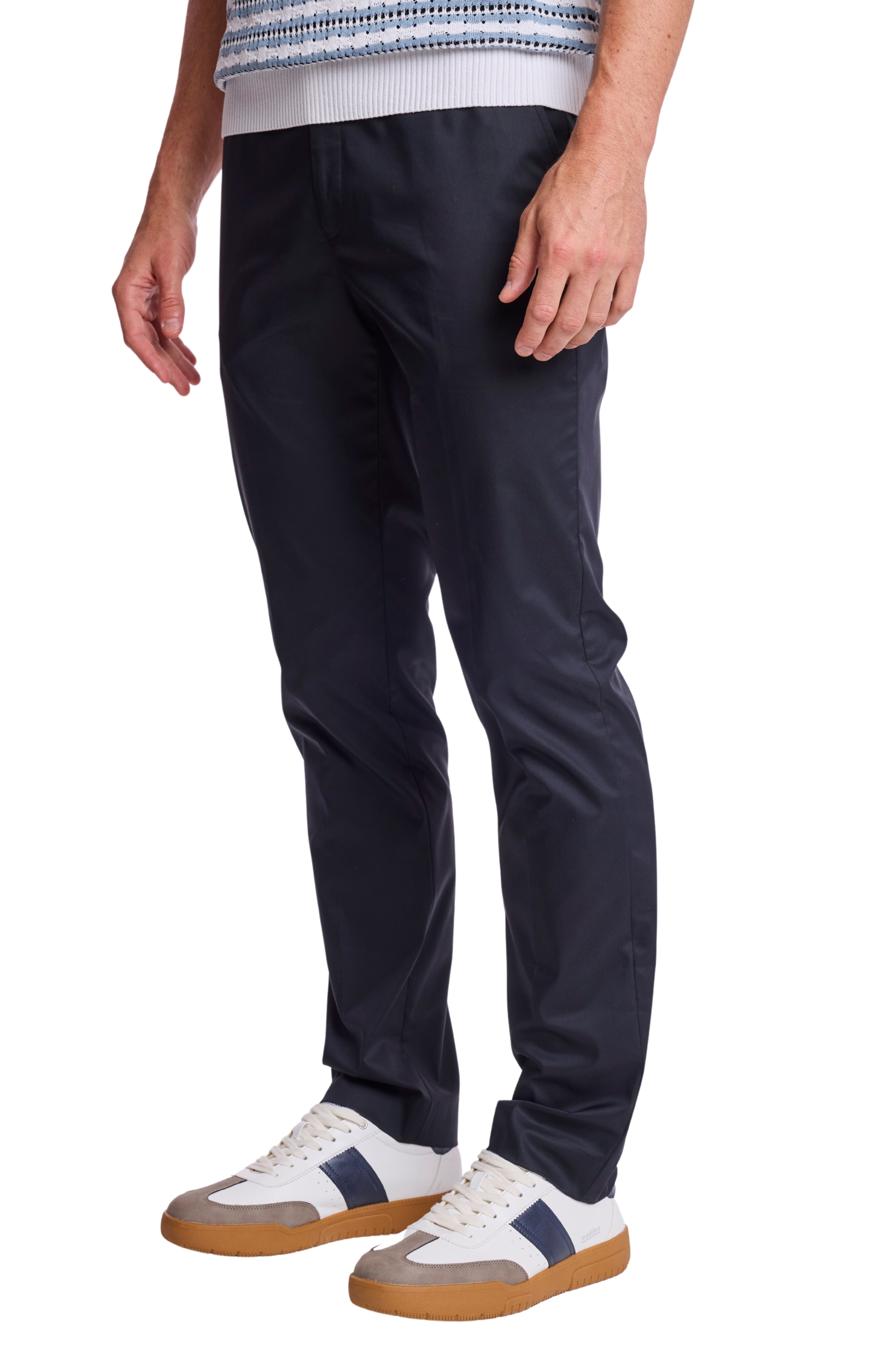 Downing Pants - slim - Black Nylon Tech