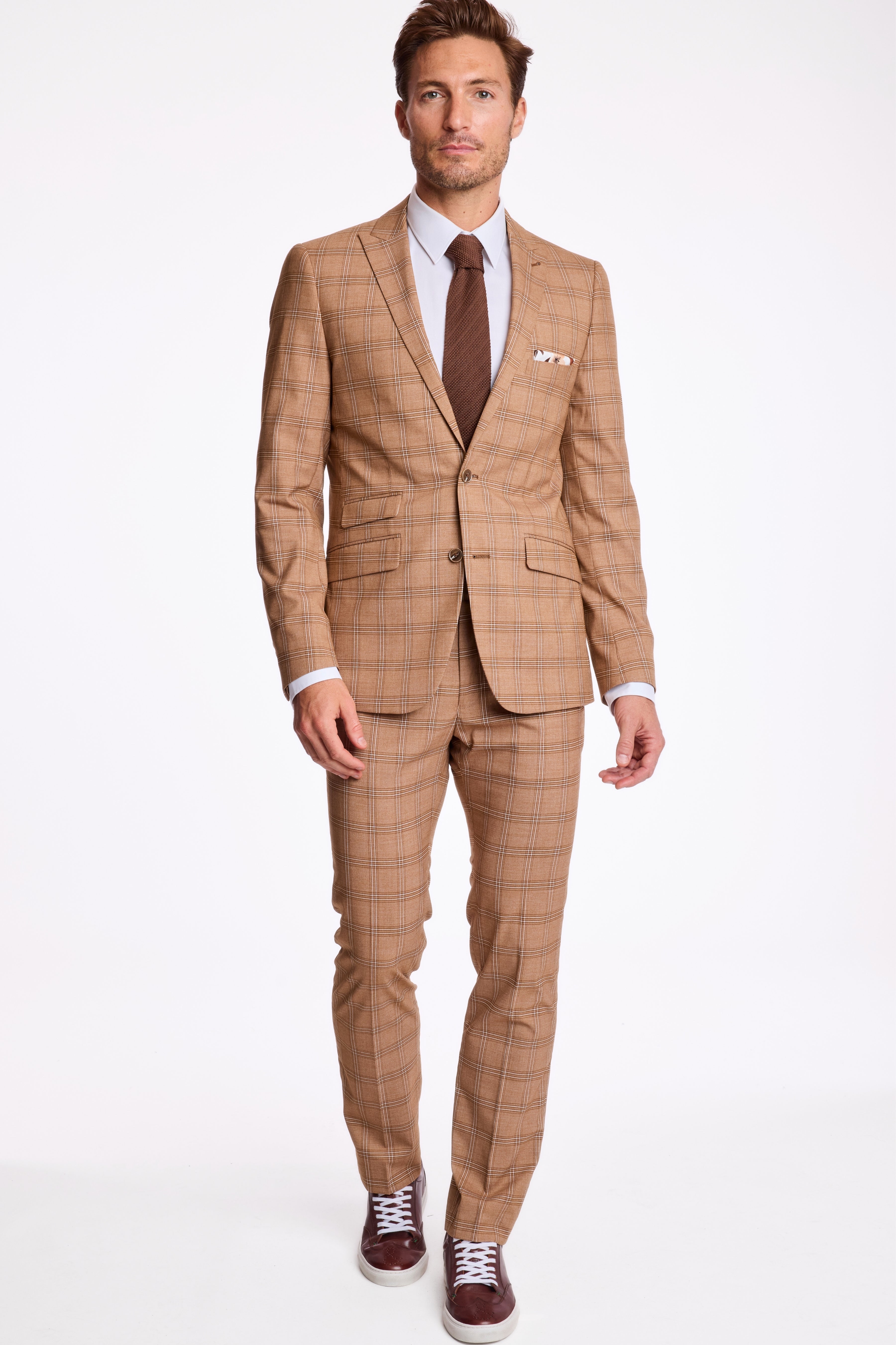 Ashton Peak Jacket - slim - Chocolate Kombucha Stripe