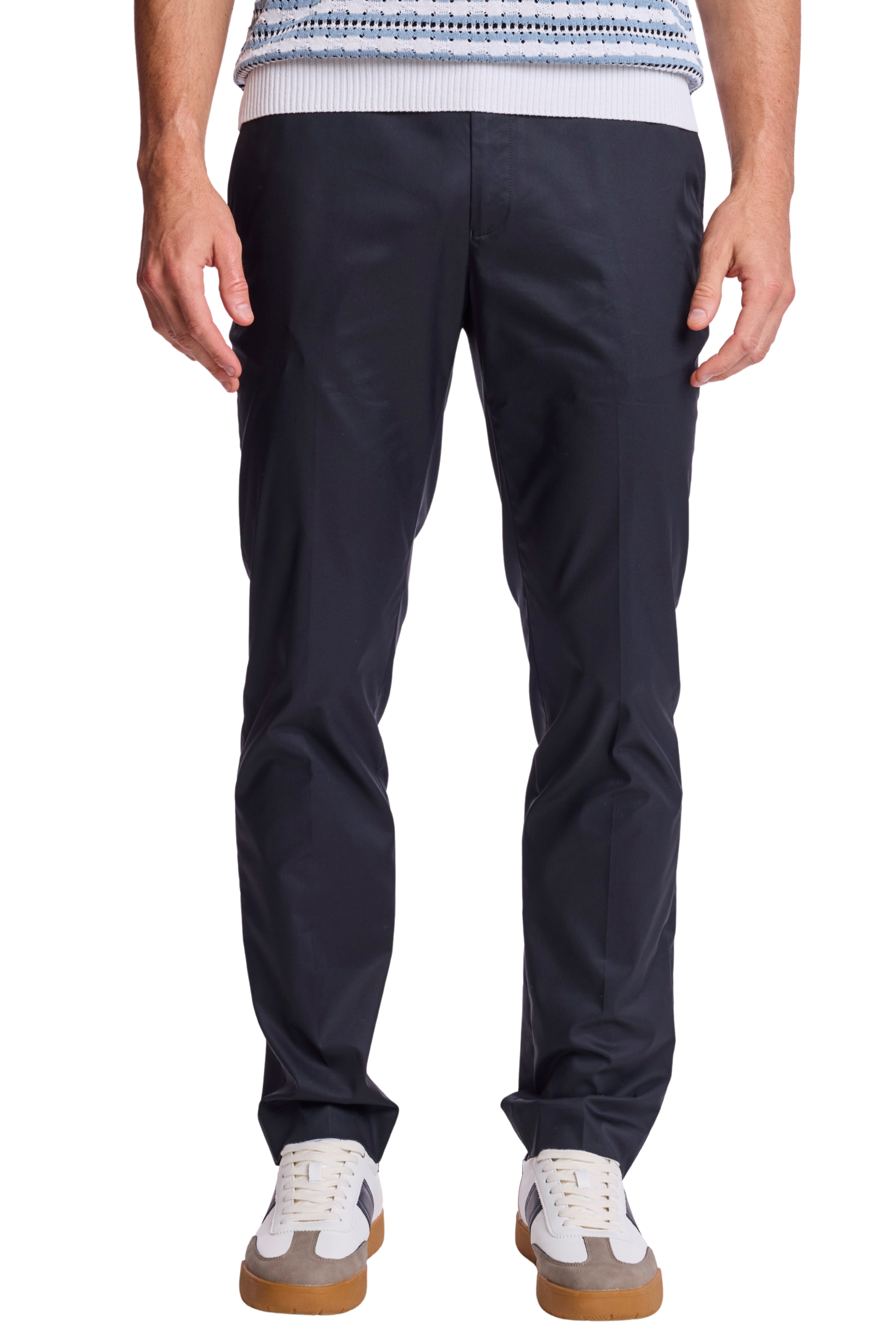 Downing Pants - slim - Black Nylon Tech
