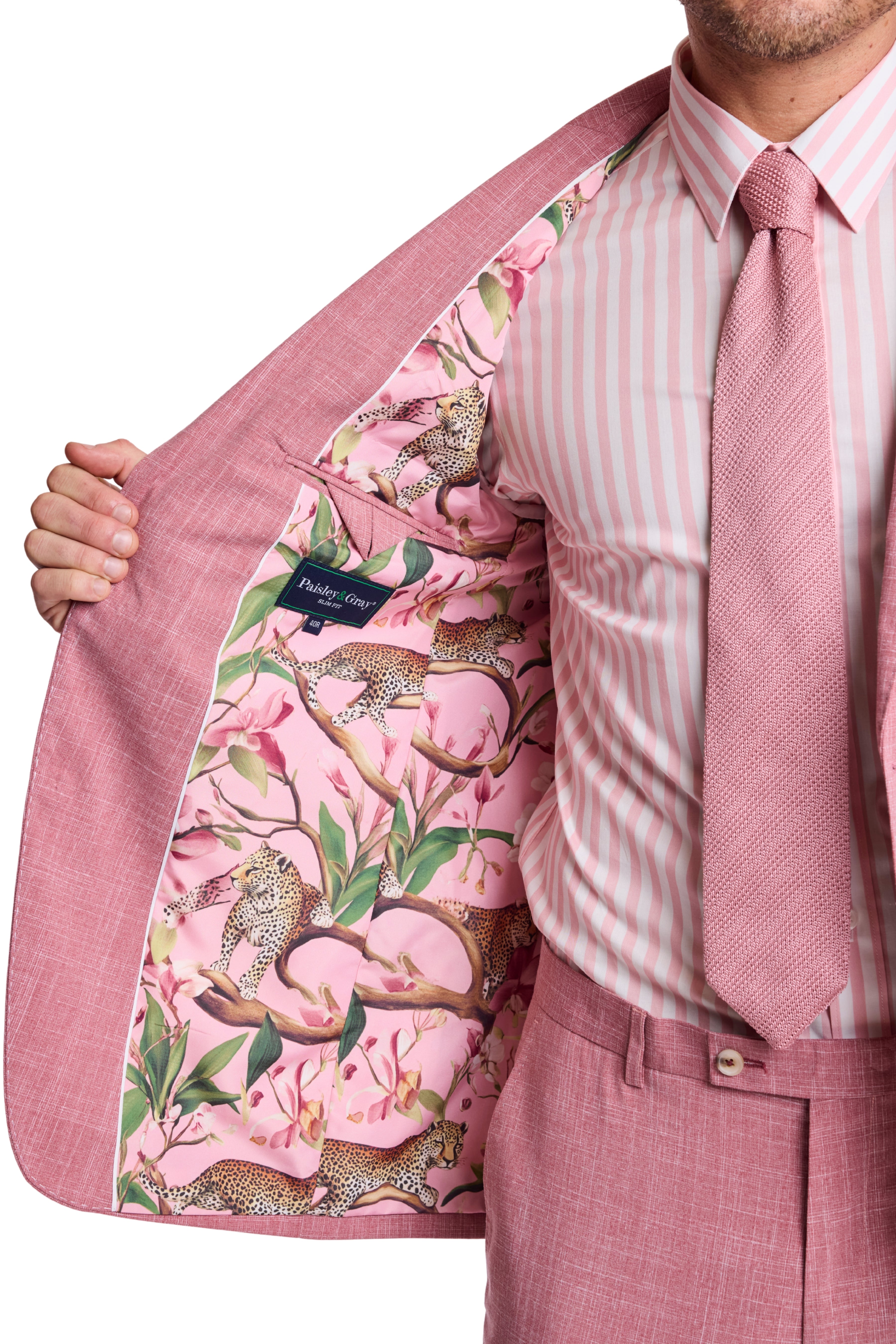 Dover Notch Jacket - slim - Pink Quartz