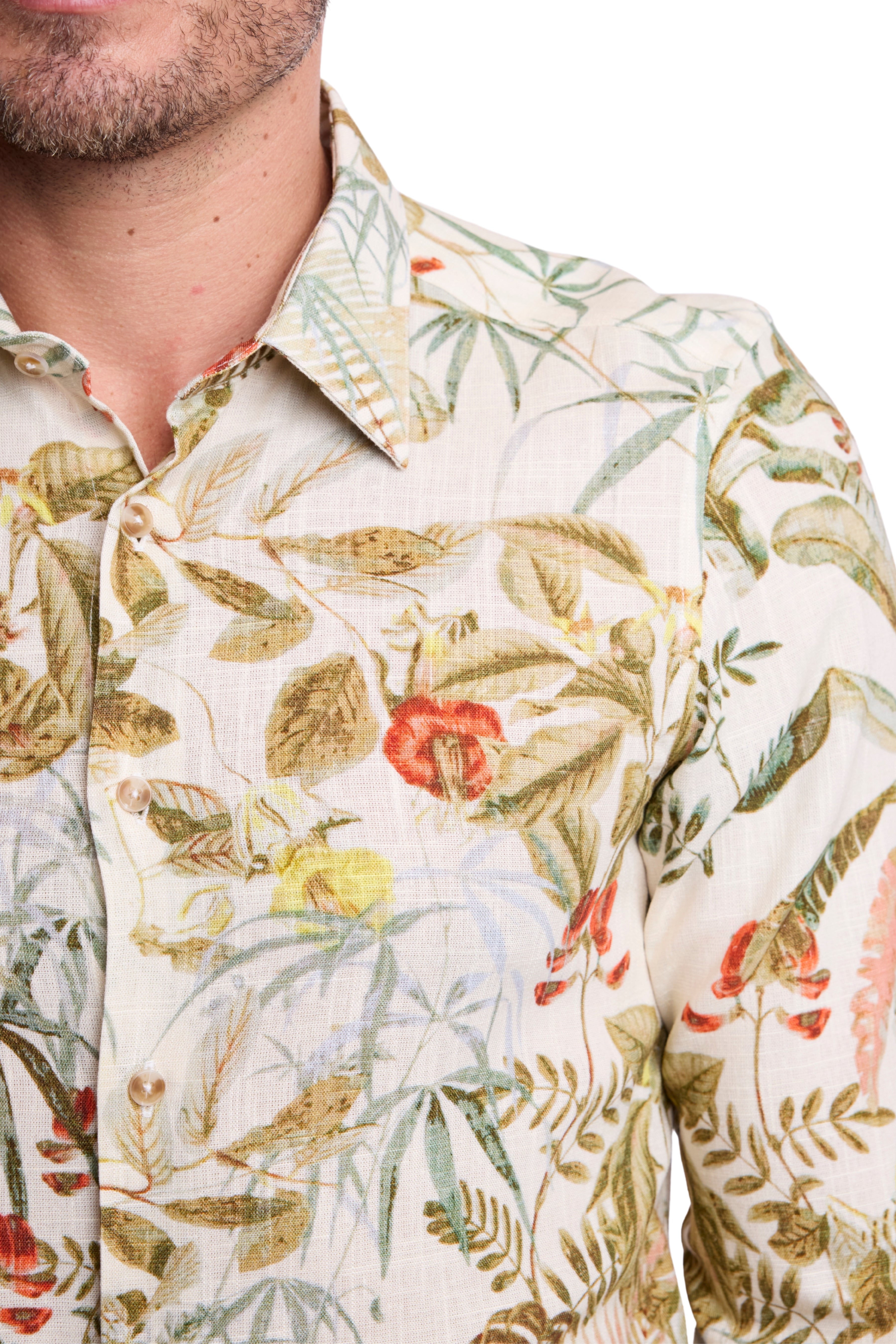 Parker Pointed Collar Shirt - Palm Springs