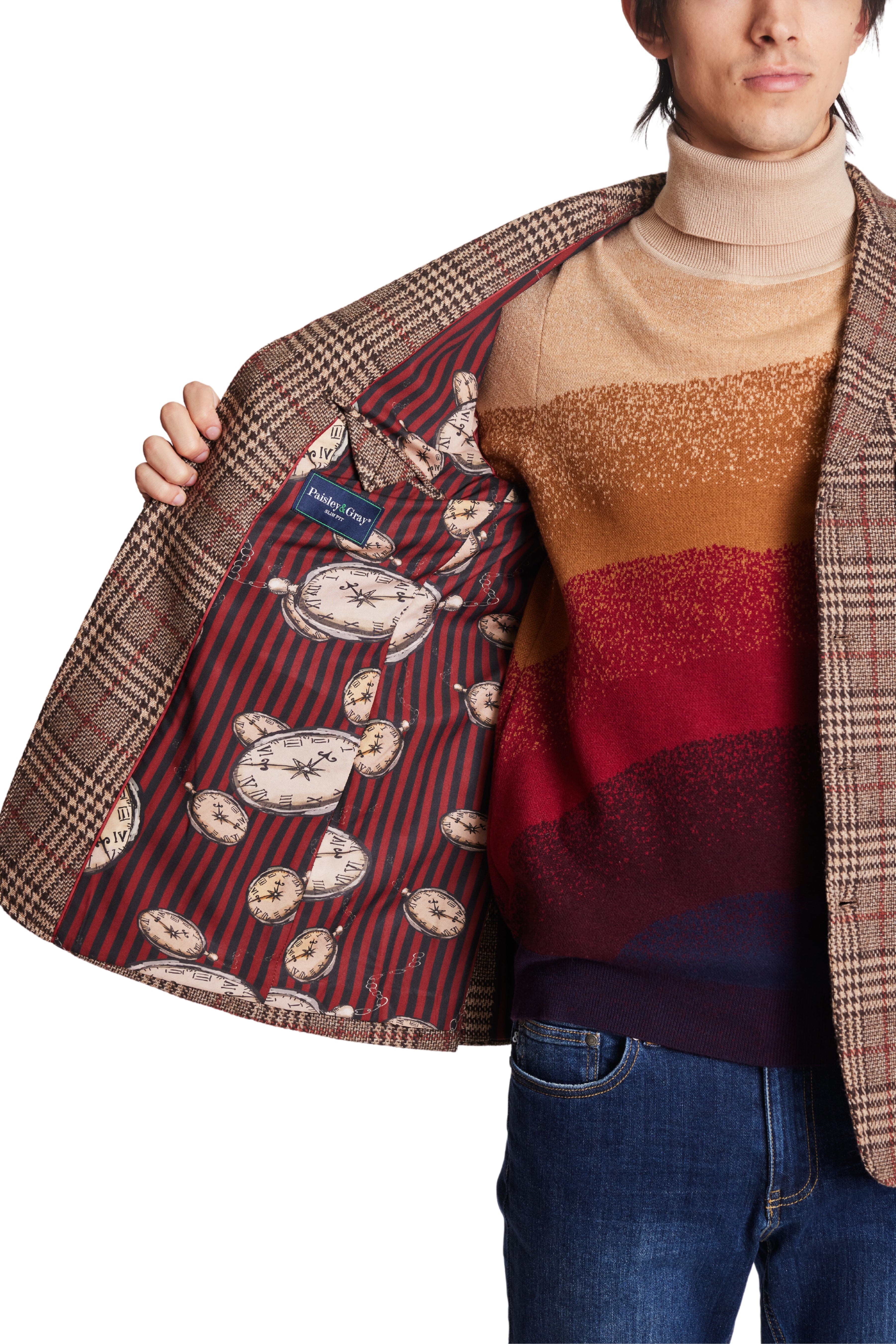 Utility Jacket - Brown Rust Plaid