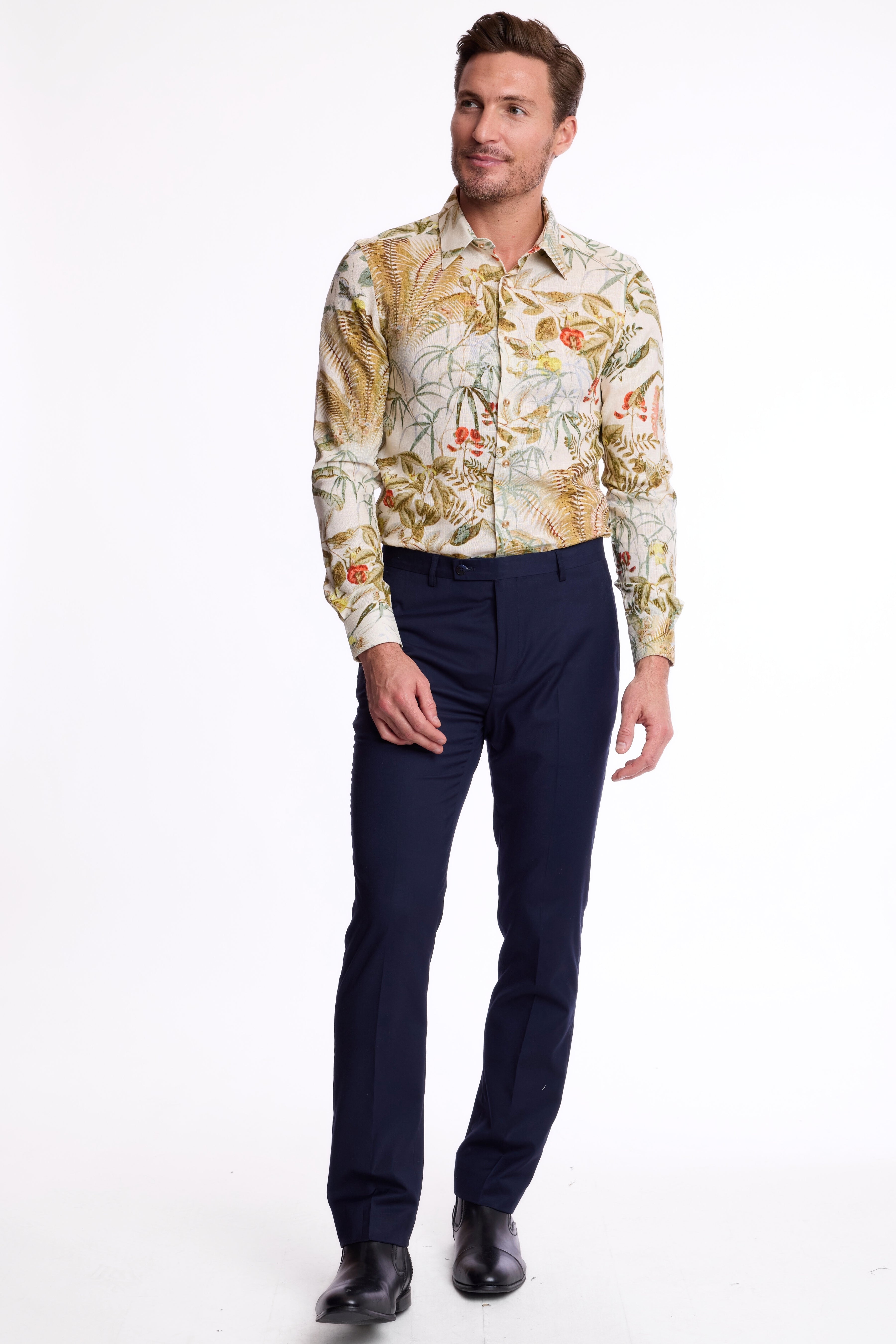 Parker Pointed Collar Shirt - Palm Springs