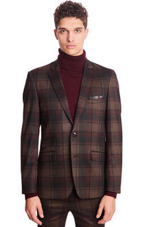  Dover Notch Jacket - slim - Boysenberry Plaid