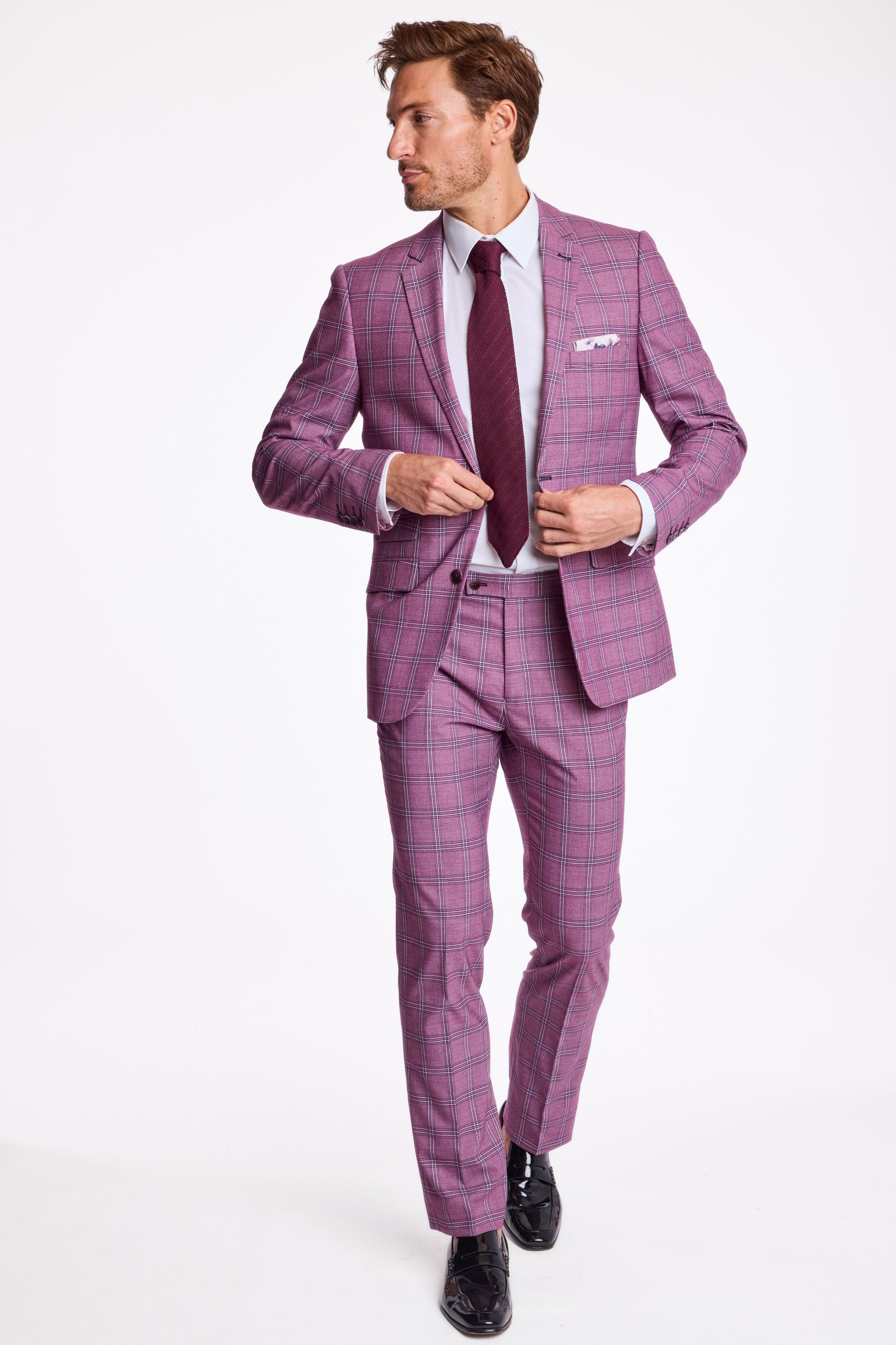 Dover Notch Jacket - slim - Summer Berry Check