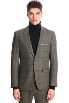  Dover Notch Jacket - slim - Sage Windowpane