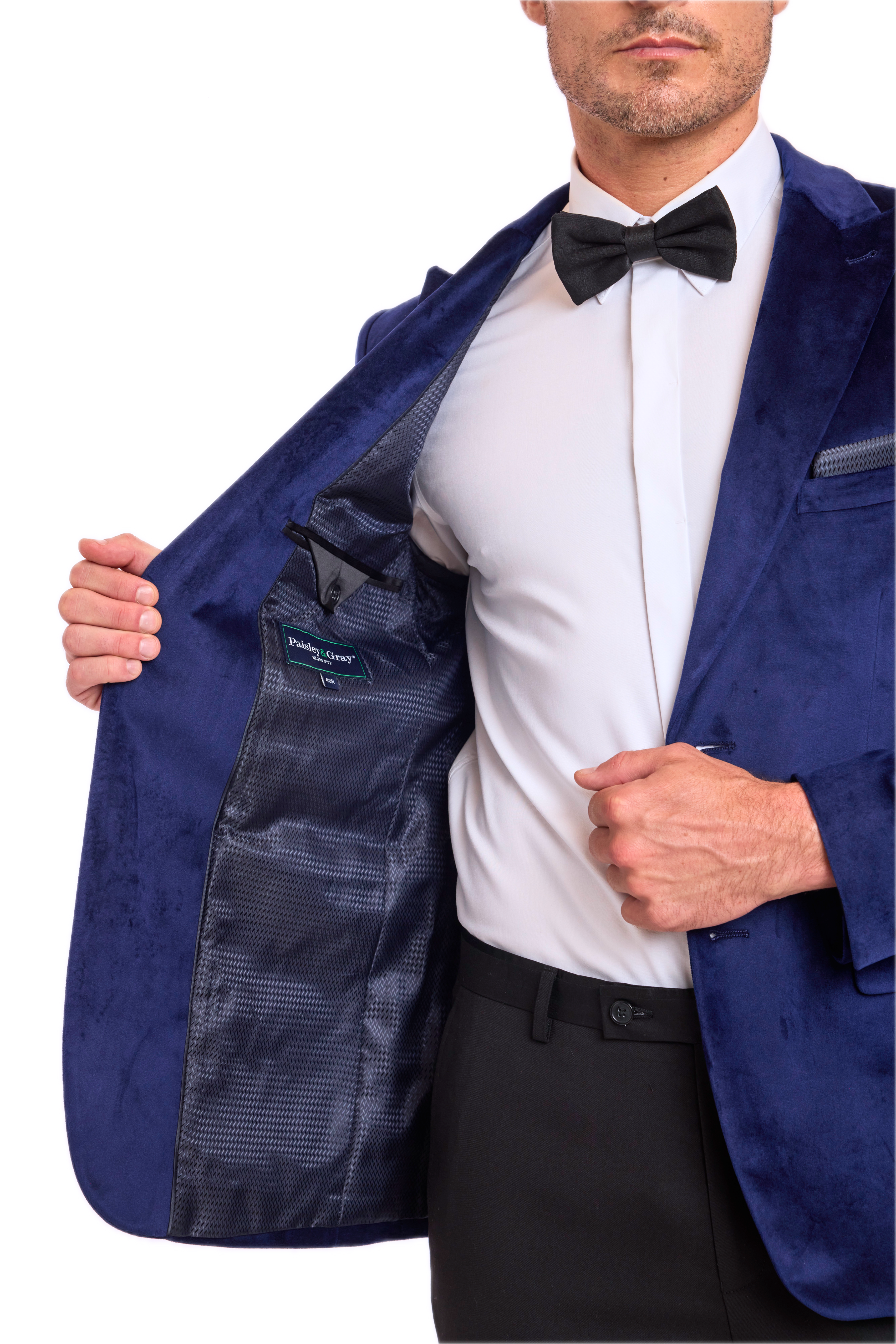 Kyle Big Peak Tux Jacket - slim - Dusk Velvet