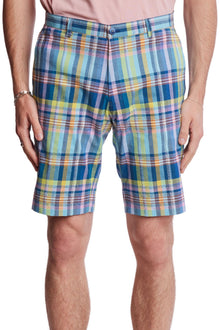  Felix Shorts - slim - Pink Yellow Madras