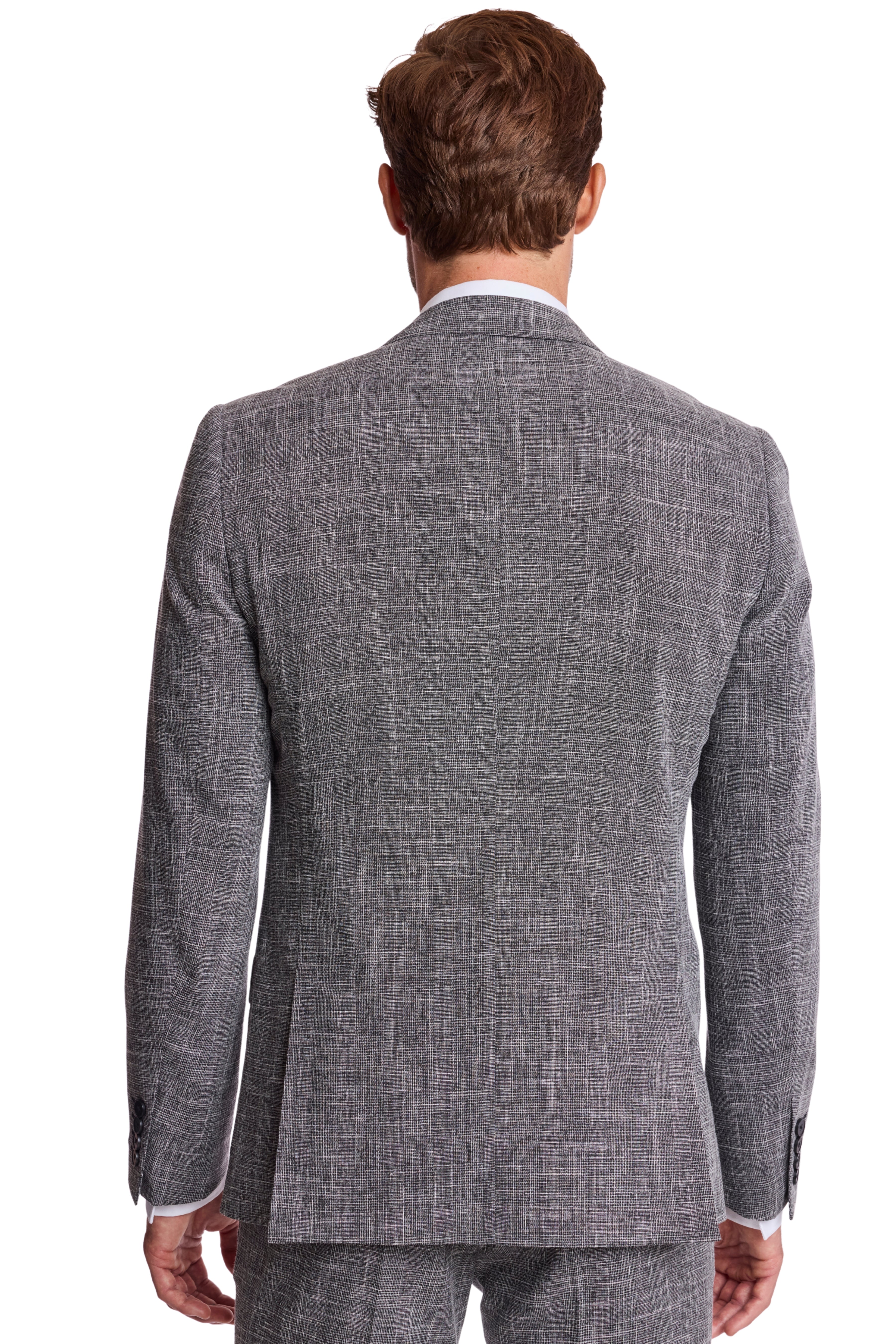 Dover Notch Jacket - slim - Black White Grid