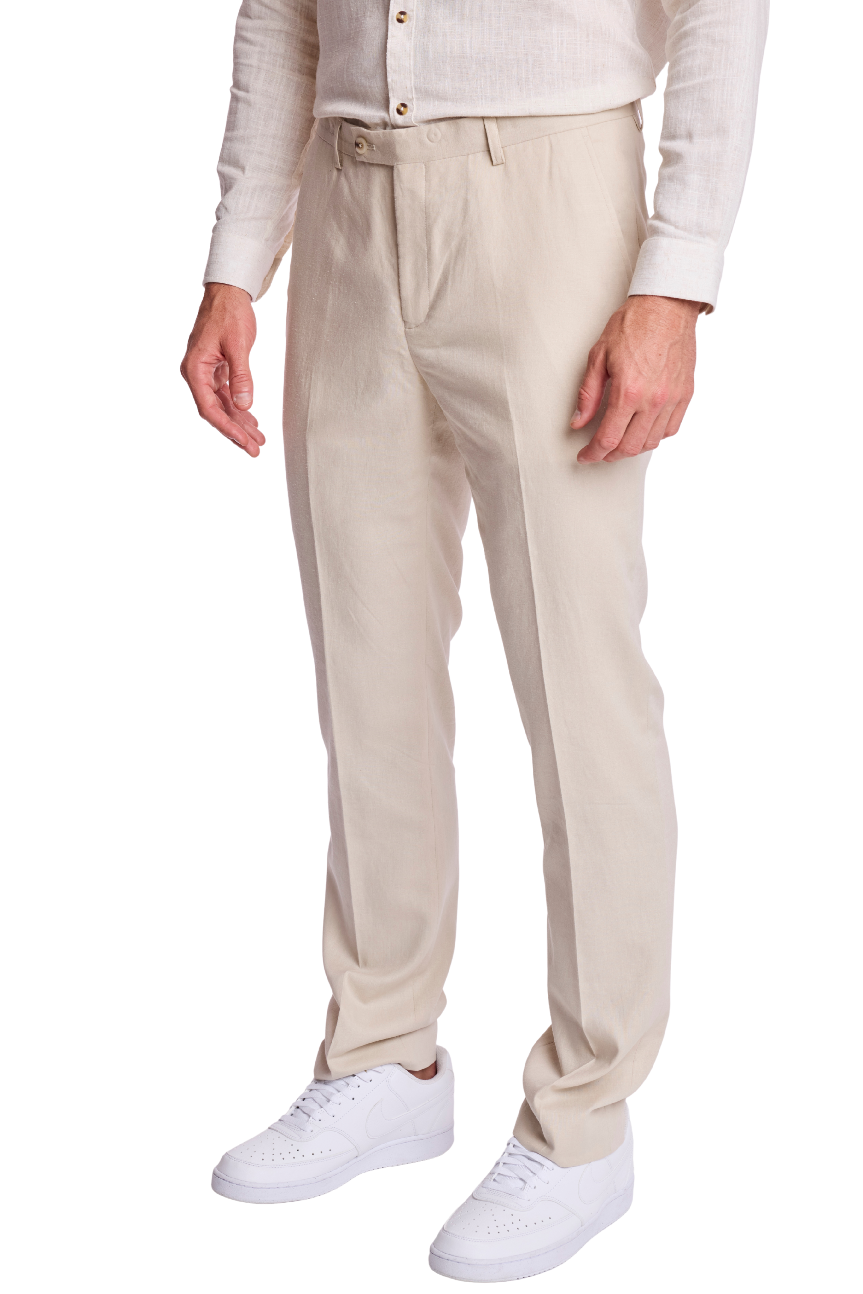 Downing Pants - slim - Tan Glaze Linen