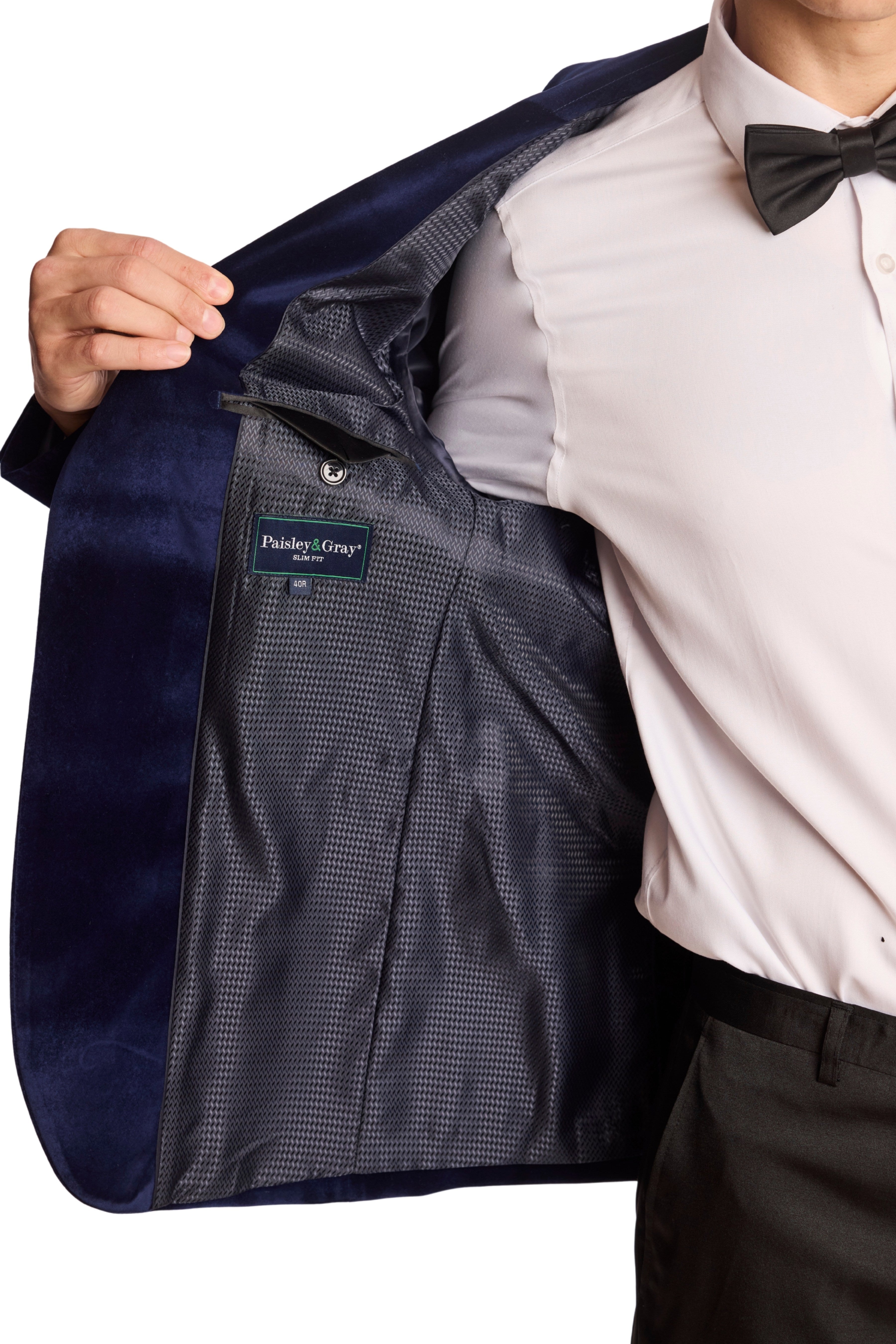 Kyle Big Peak Tux Jacket - slim - Dusk Velvet
