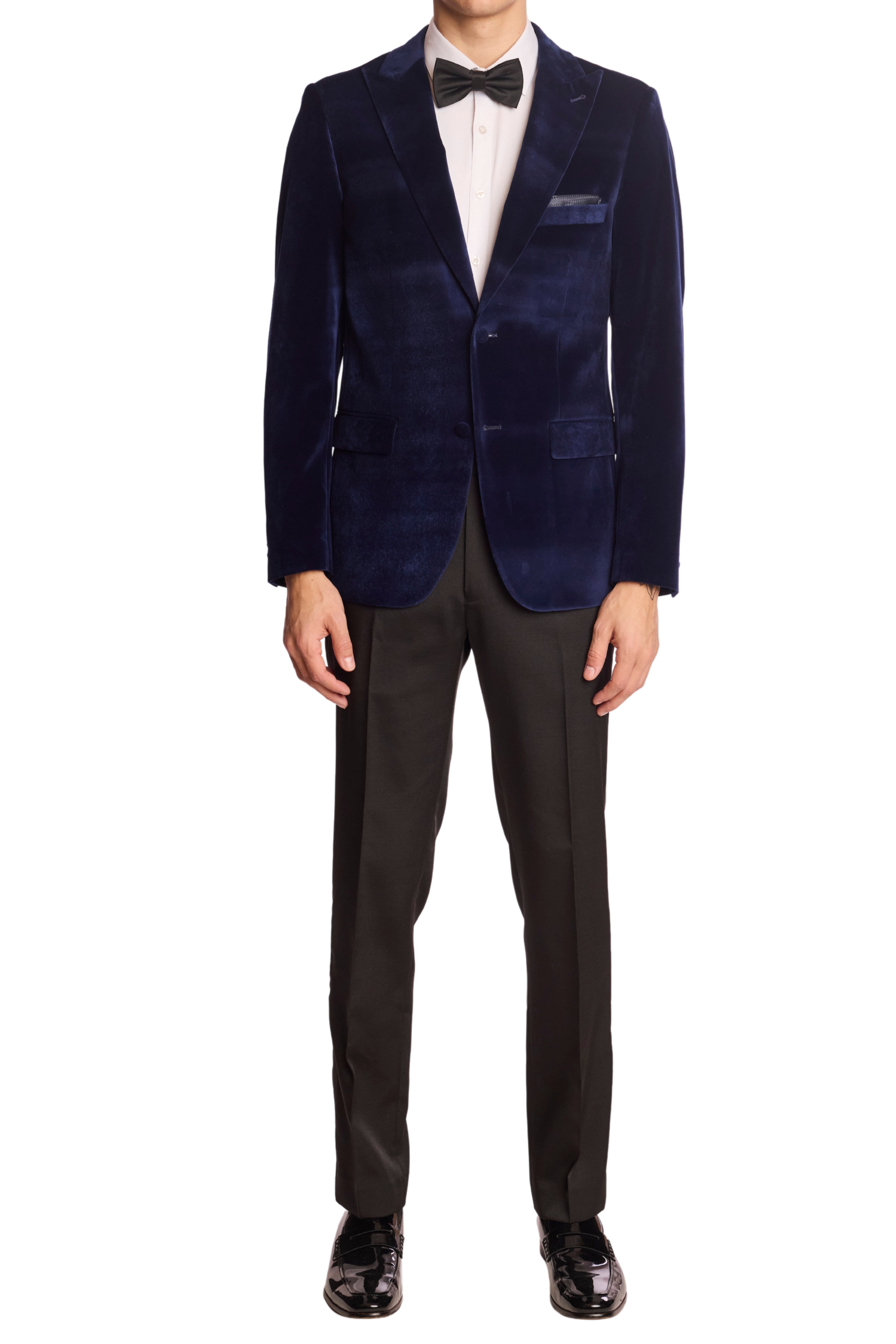 Kyle Big Peak Tux Jacket - slim - Dusk Velvet