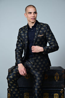  Grosvenor Peak Tux Jacket - slim - Black Bees
