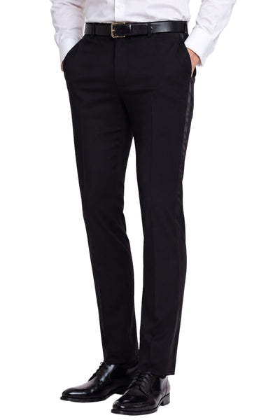 Sloane Tuxedo Pants - Slim - Black – Paisley & Gray