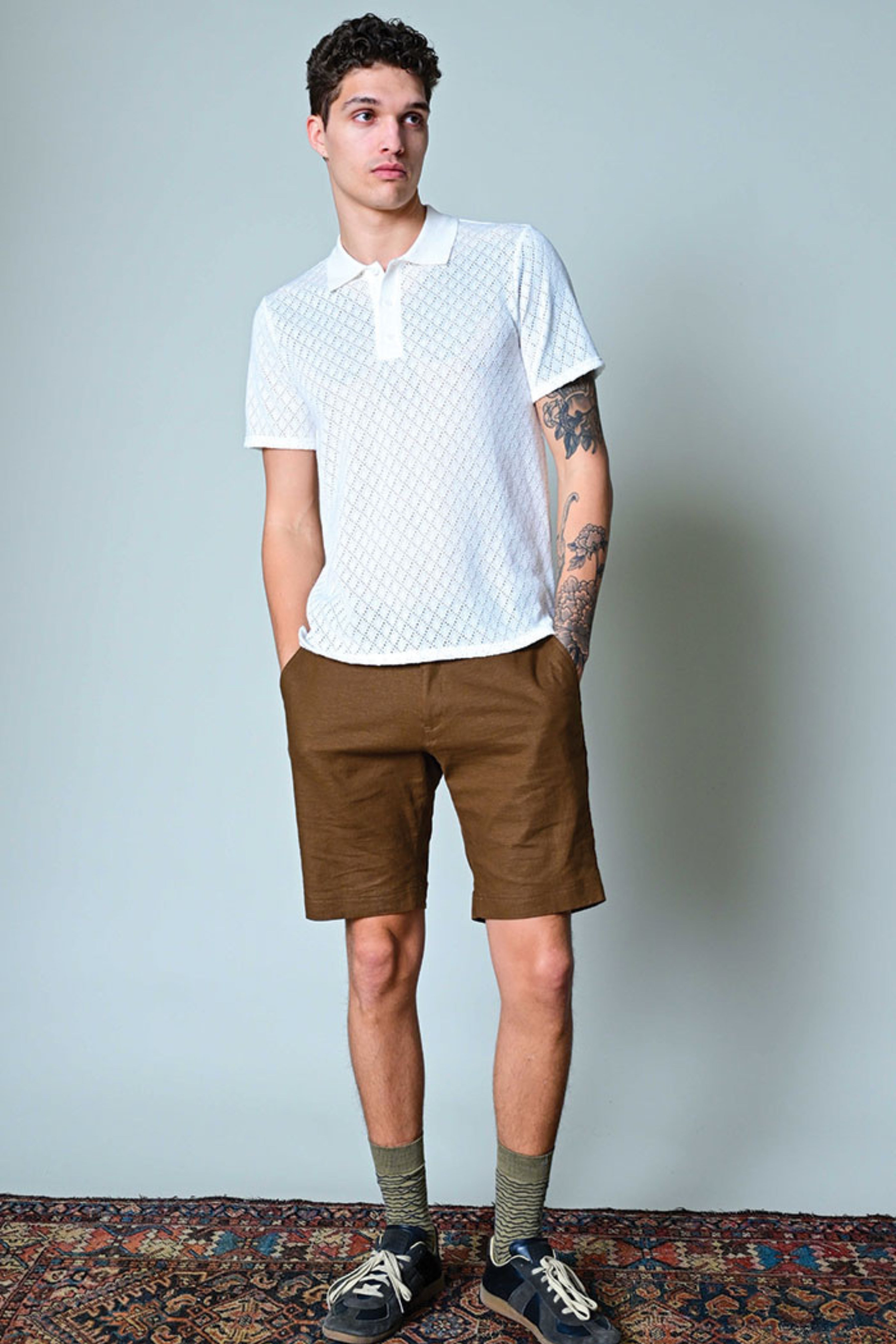 Felix Shorts - slim - Brown Linen