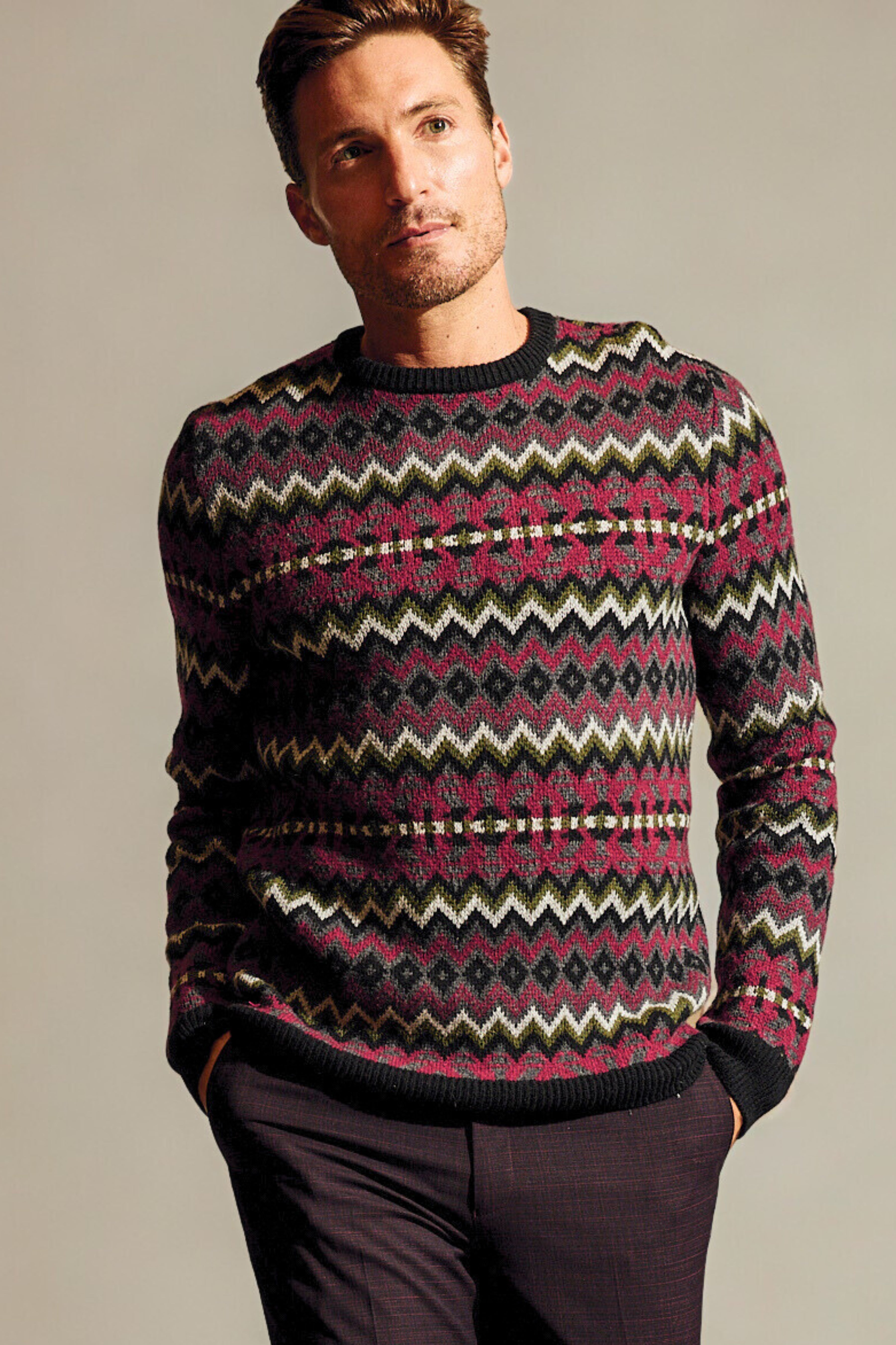 Crewneck Sweater - Black Cherries