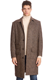  Big Boy Overcoat - Brown Army White